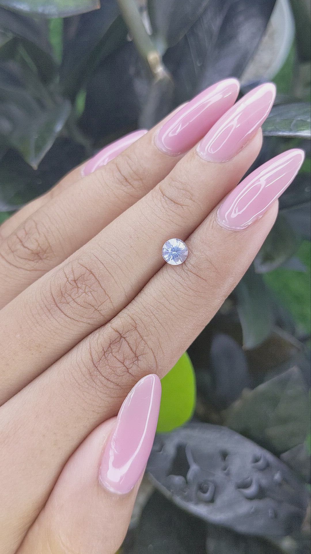 0.68 Ct. Blue Sapphire from Madagascar Size Video