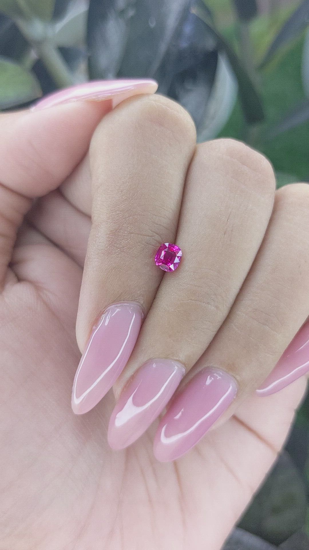 0.62 Ct. Pink Sapphire from Tanzania Size Video