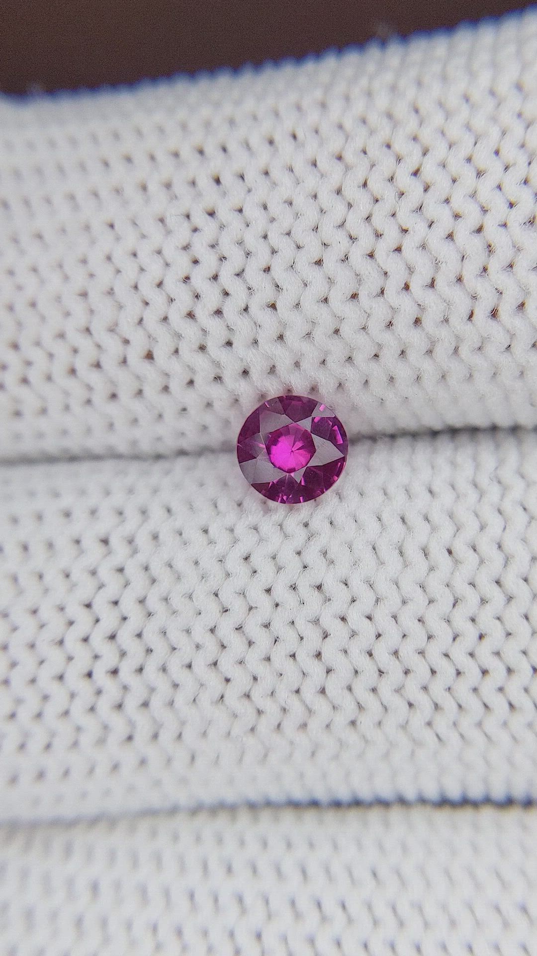 0.53 Ct. Purplish Pink Sapphire from Tanzania Size Video