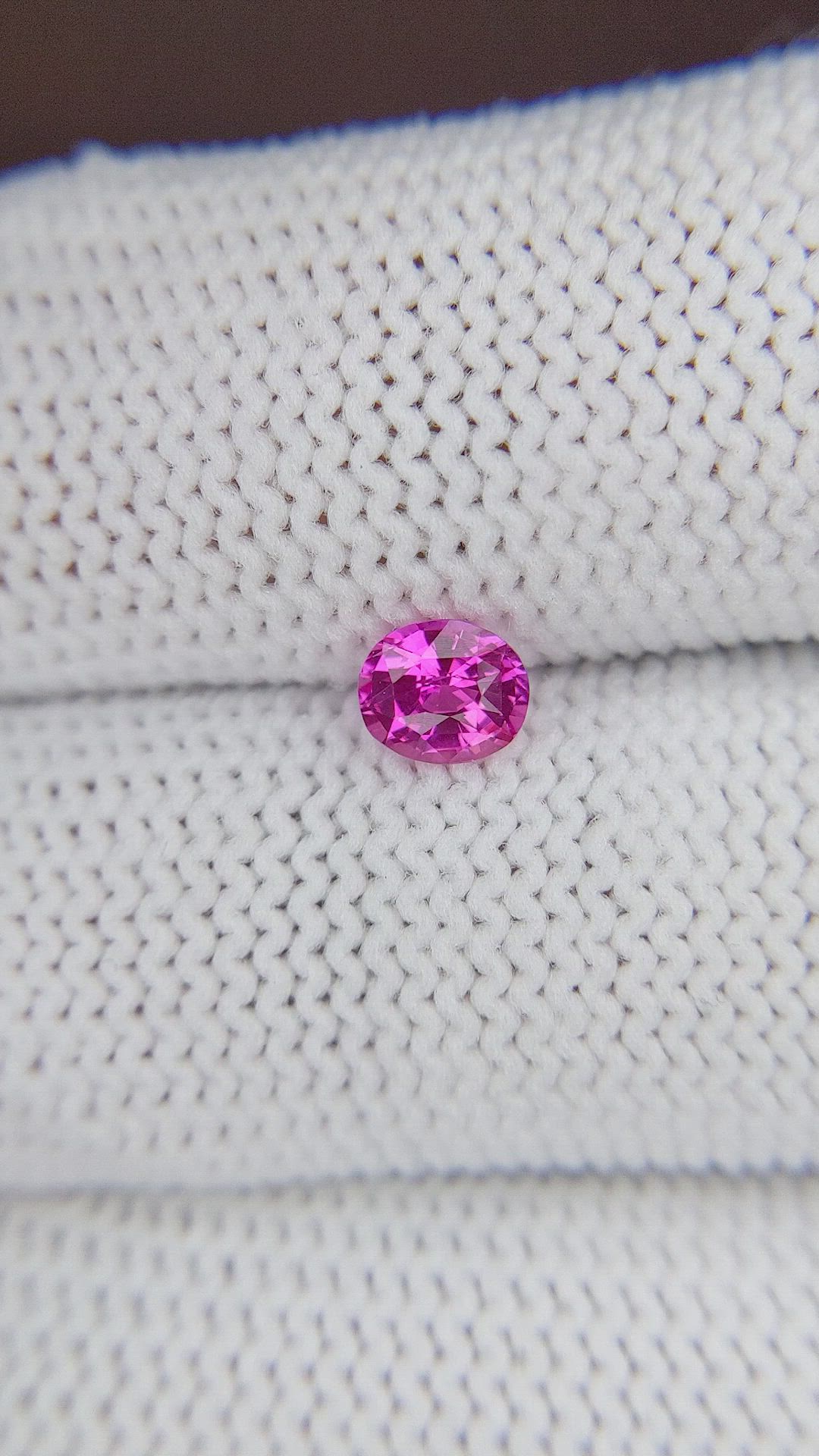 0.56 Ct. Pink Sapphire from Tanzania Size Video