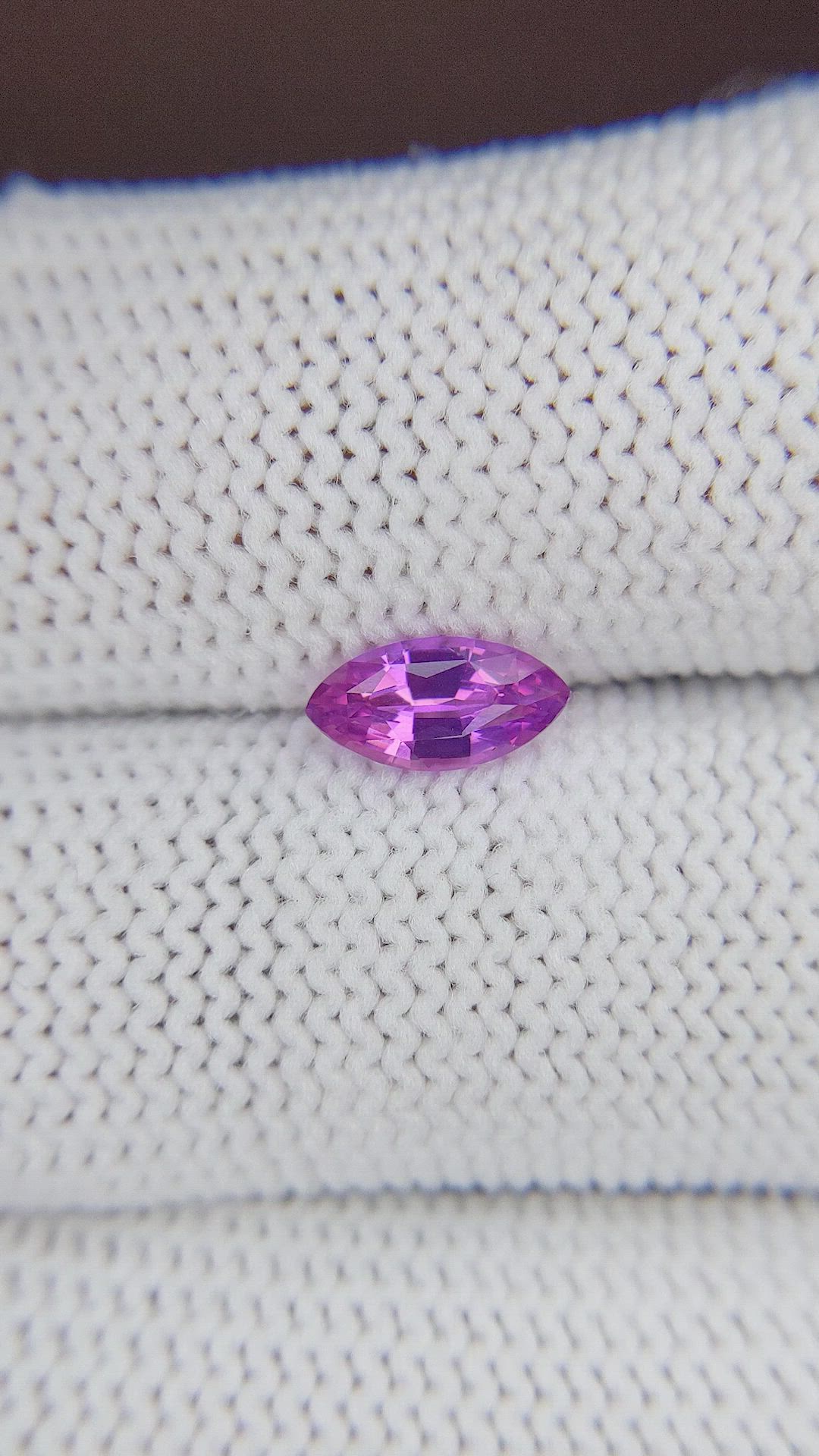 0.87 Ct. Purple Sapphire from Tanzania Size Video