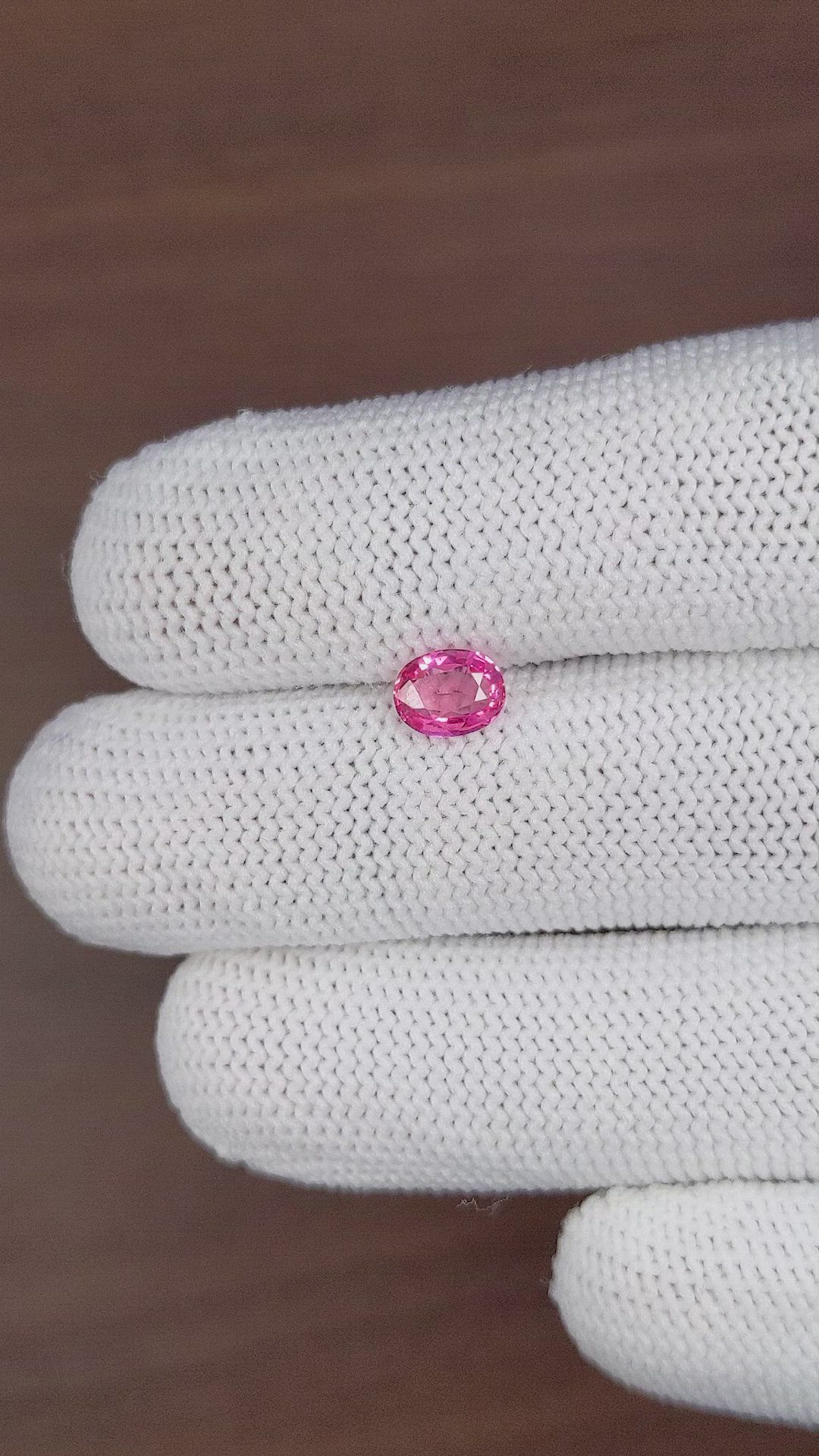 0.95 Ct. Pink Sapphire from Tanzania Size Video