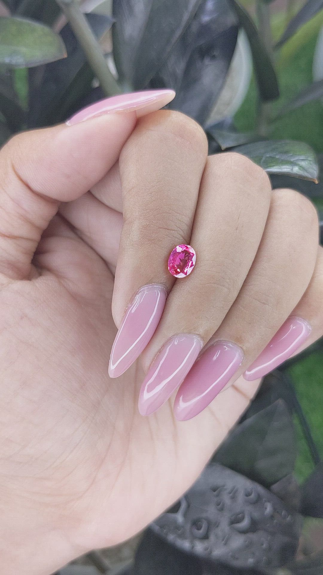 0.95 Ct. Pink Sapphire from Tanzania Size Video