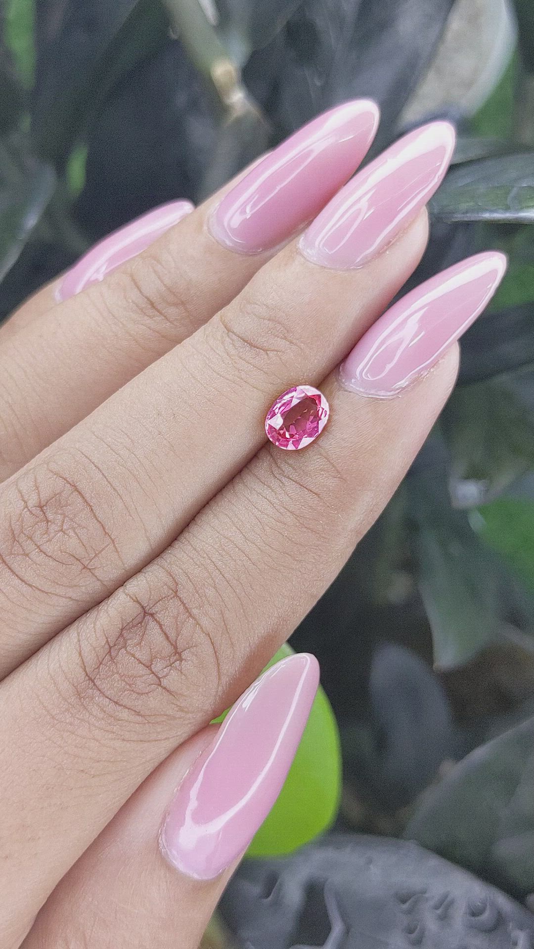 0.95 Ct. Pink Sapphire from Tanzania Size Video