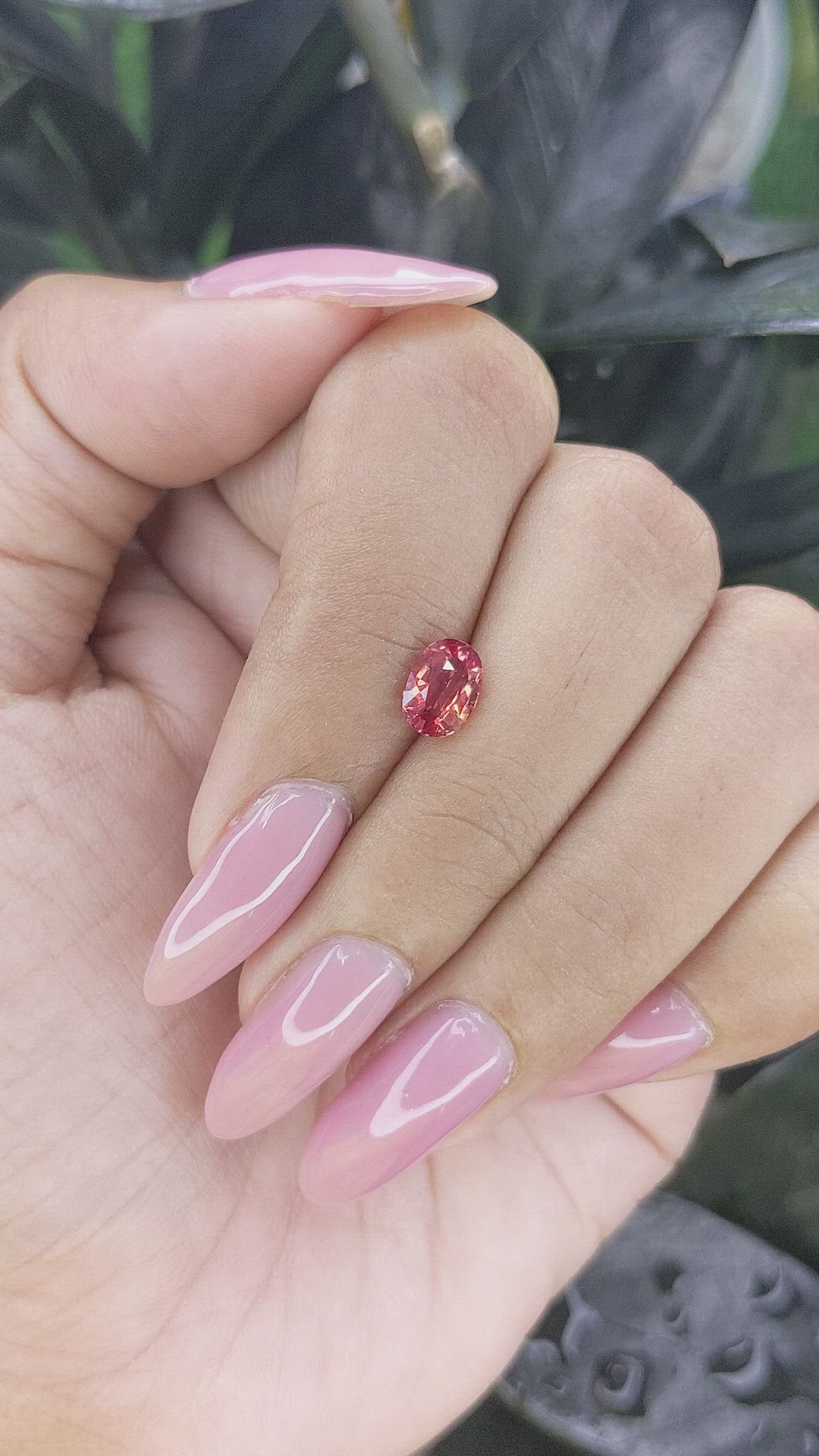 1.03 Ct. Padparadscha Sapphire from Madagascar Size Video