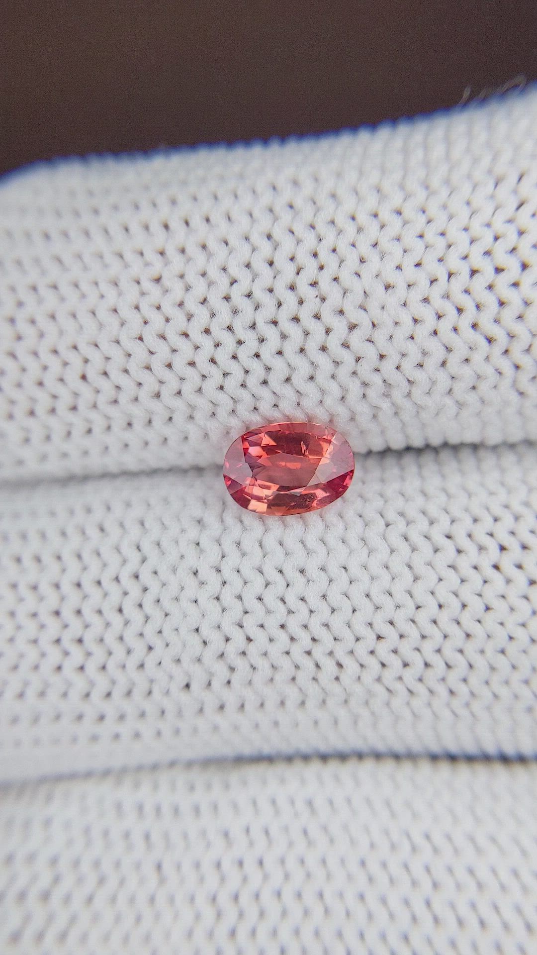 1.03 Ct. Padparadscha Sapphire from Madagascar Size Video