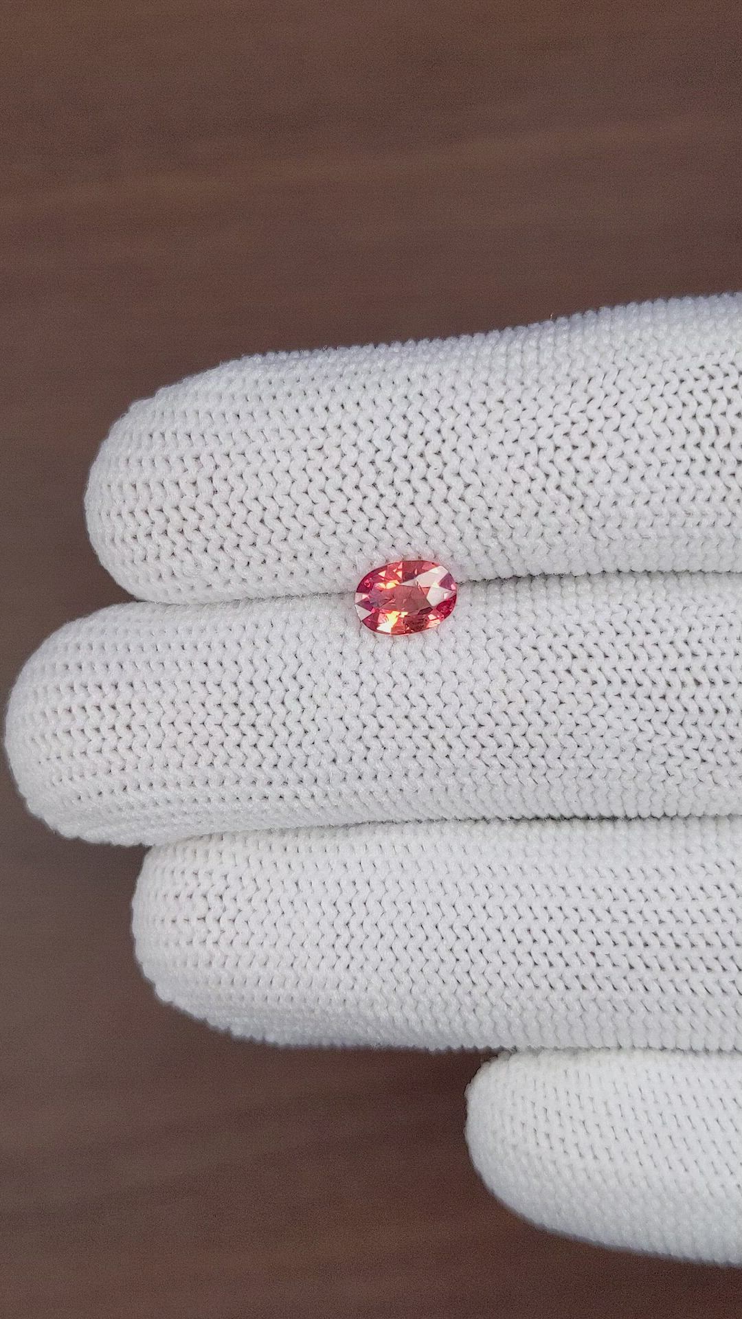 1.03 Ct. Padparadscha Sapphire from Madagascar Size Video