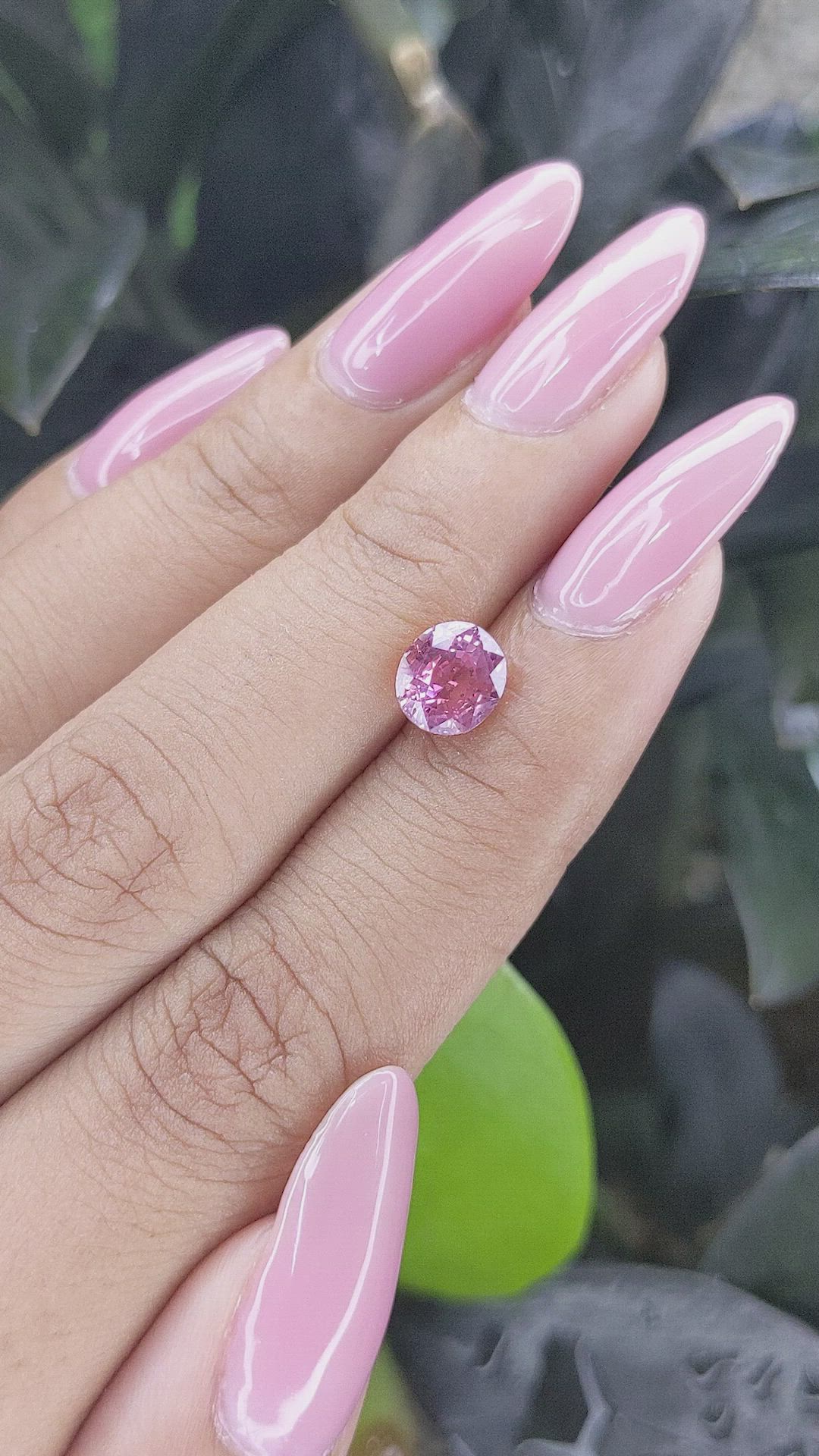 1.87 Ct. Purplish Pink Sapphire from Tanzania Size Video