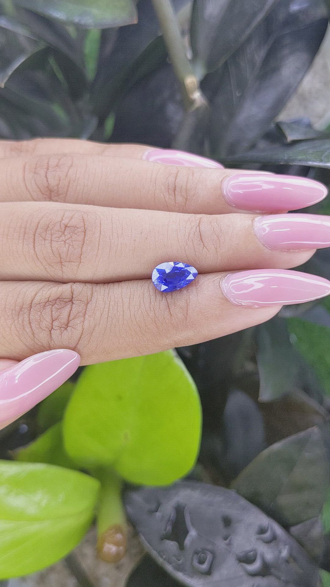 2.03 Ct. Blue Sapphire from Madagascar Size Video