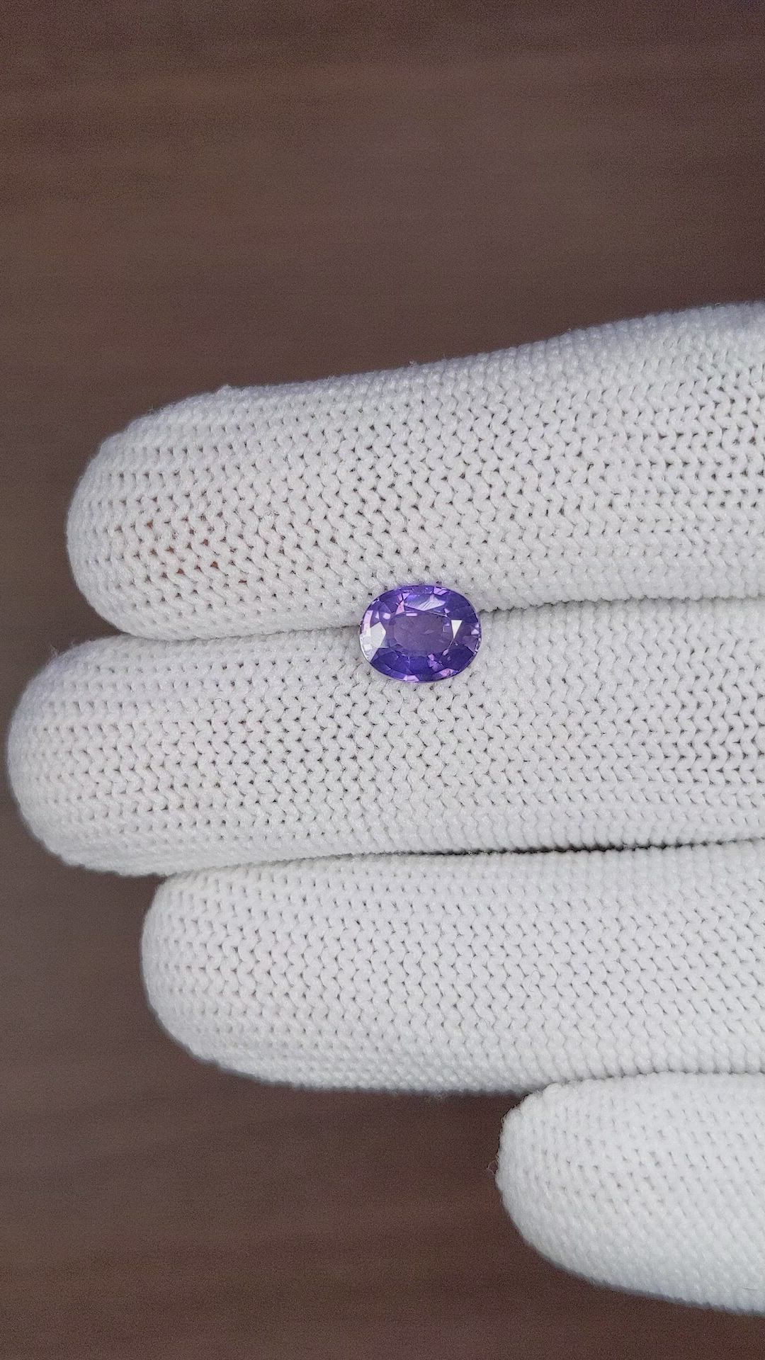1.73 Ct. Purple Sapphire from Ceylon (Sri Lanka) Size Video