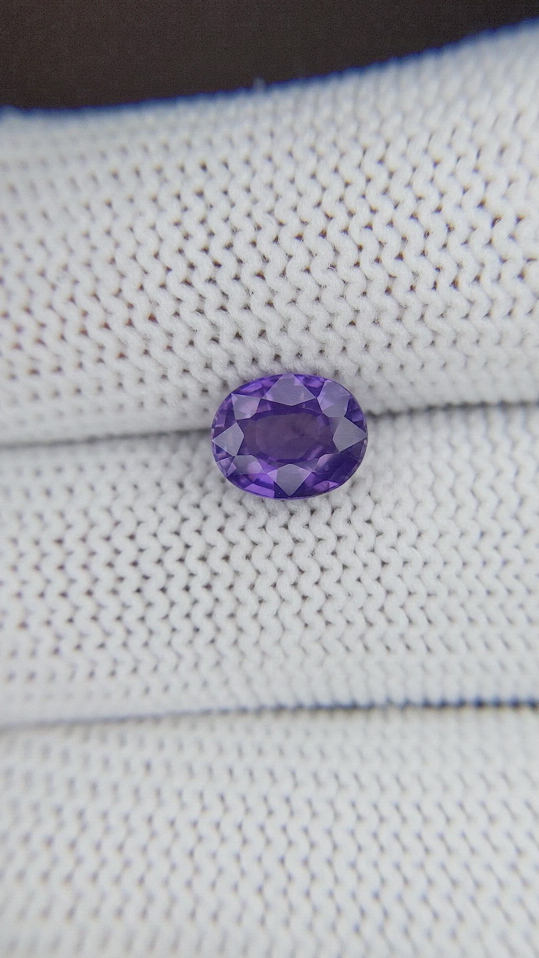 1.73 Ct. Purple Sapphire from Ceylon (Sri Lanka) Size Video