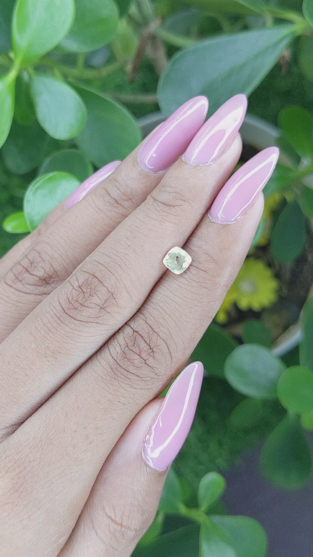 0.85 Ct. Yellow Sapphire from Ceylon (Sri Lanka) Size Video