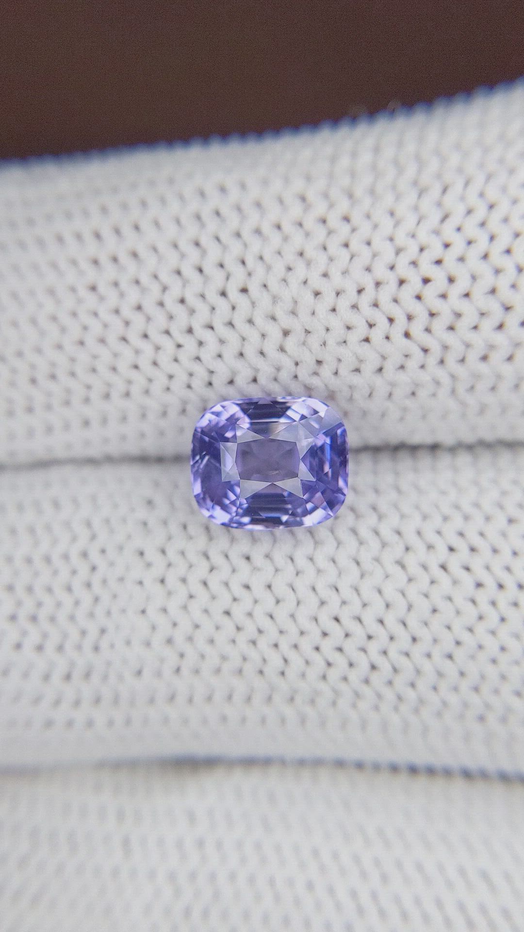 3.01 Ct. Bluish Purple Sapphire from Ceylon (Sri Lanka) Size Video
