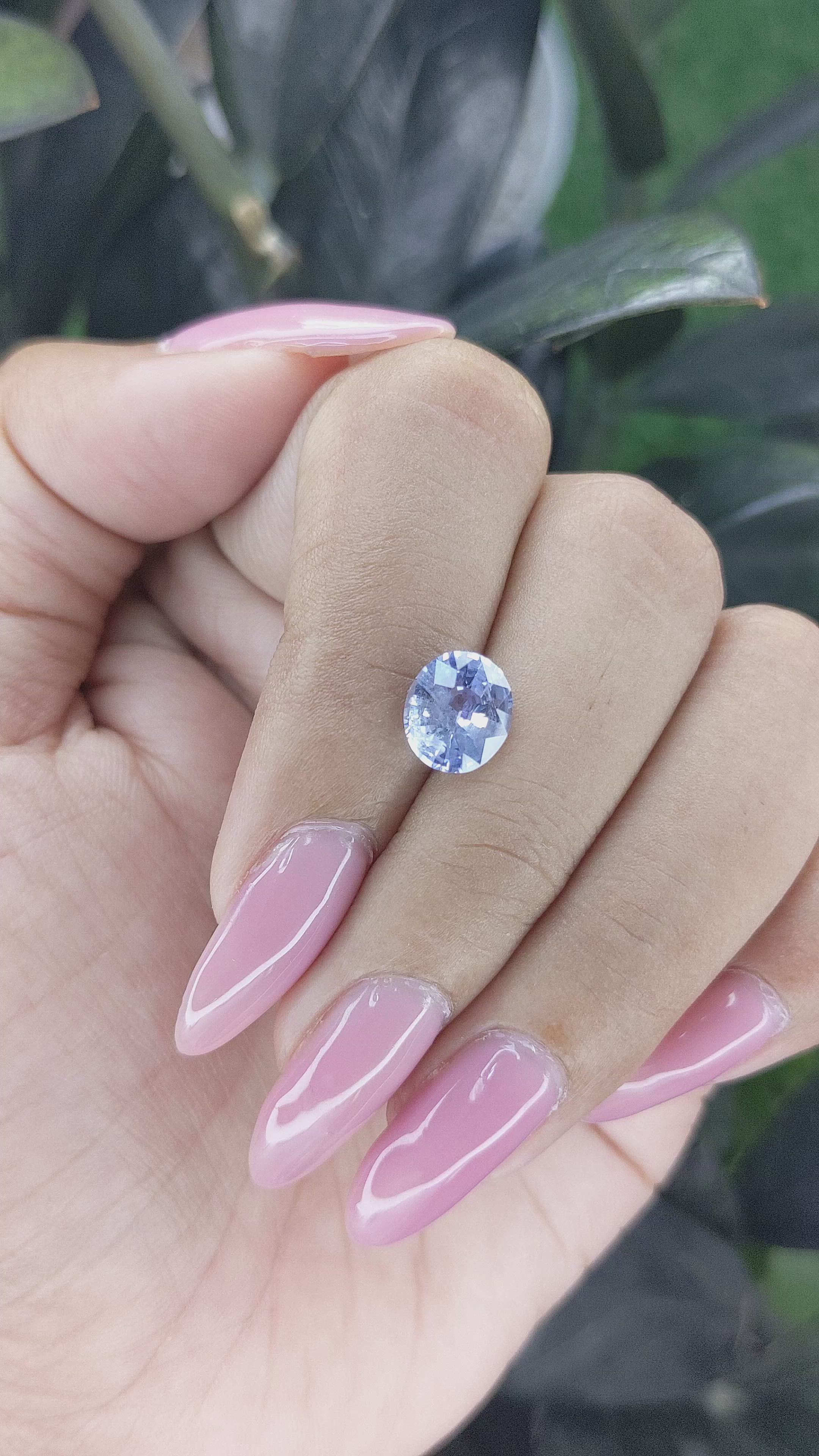 2.13 Ct. Blue Sapphire from Ceylon (Sri Lanka) Size Video