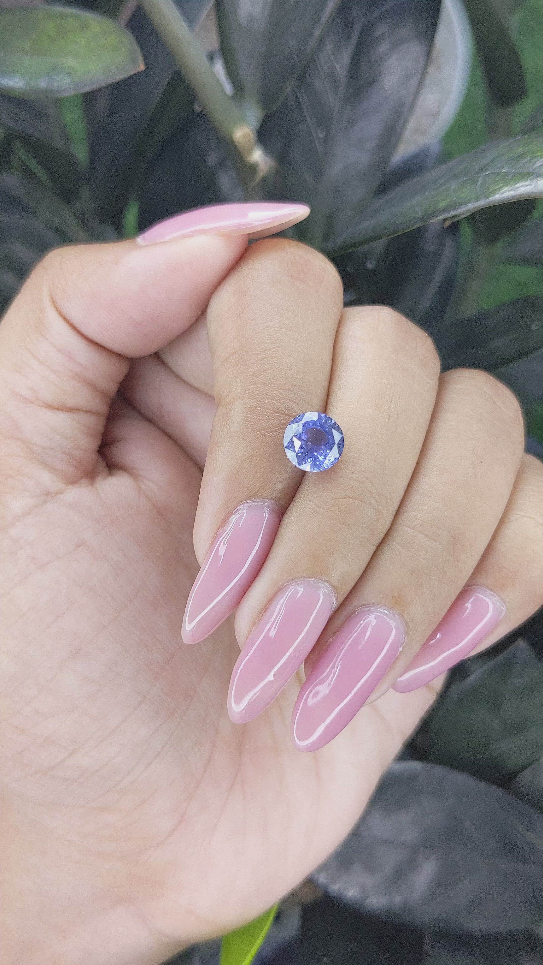 2.64 Ct. Blue Sapphire from Ceylon (Sri Lanka) Size Video