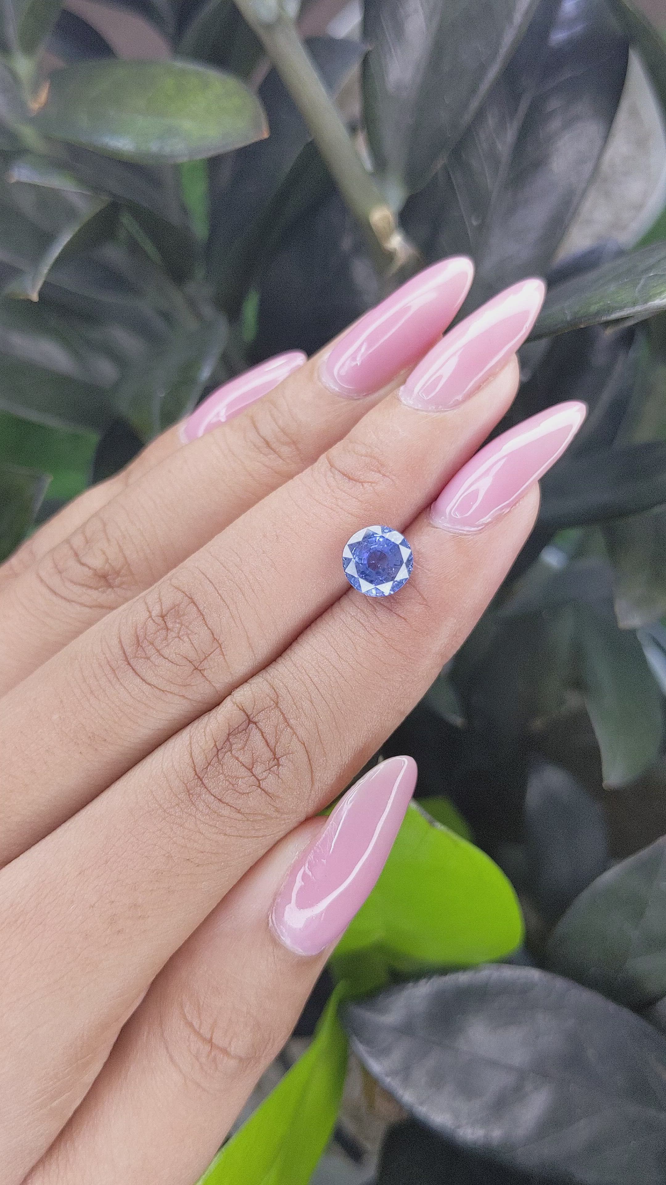2.64 Ct. Blue Sapphire from Ceylon (Sri Lanka) Size Video