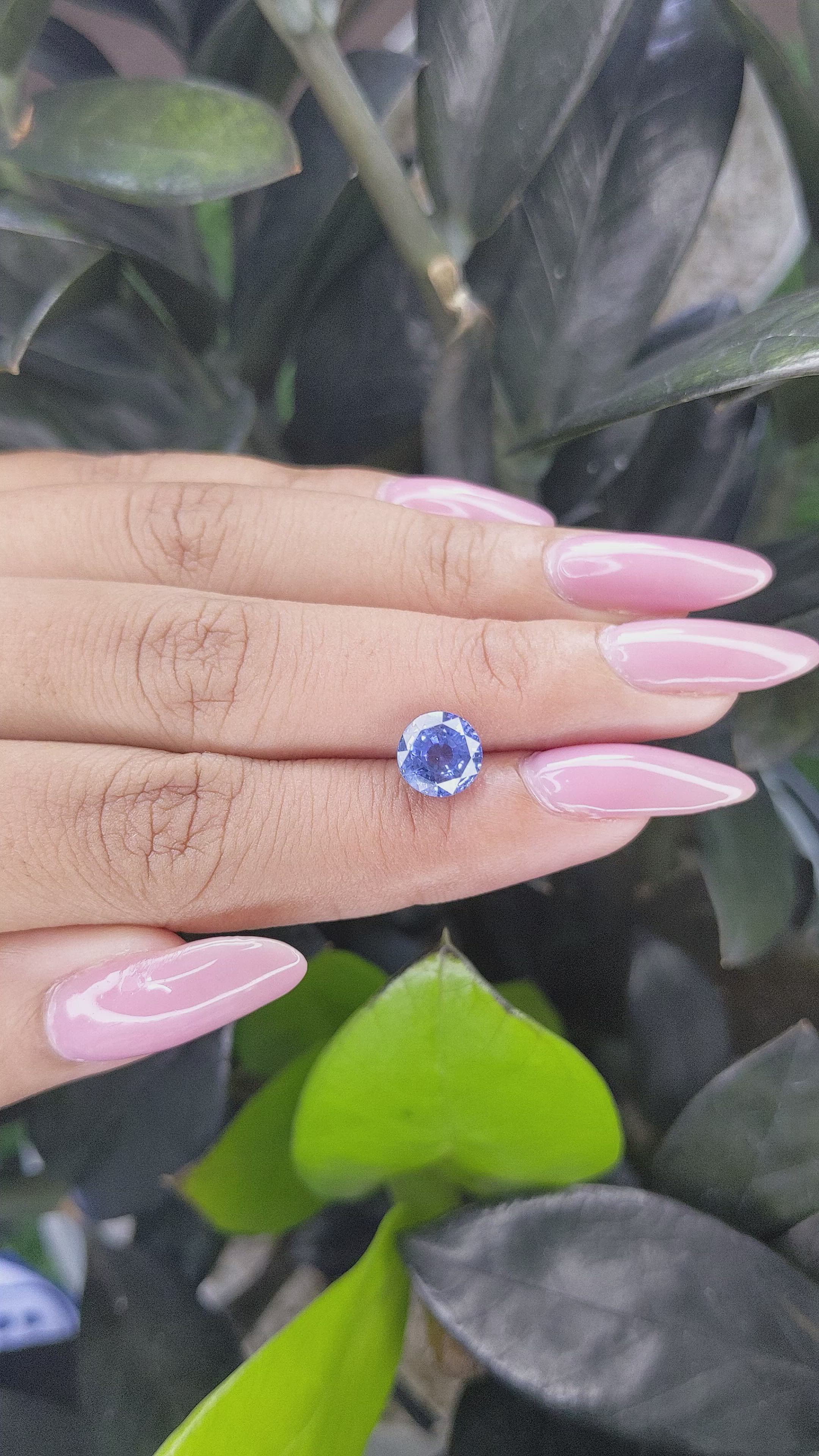 2.64 Ct. Blue Sapphire from Ceylon (Sri Lanka) Size Video