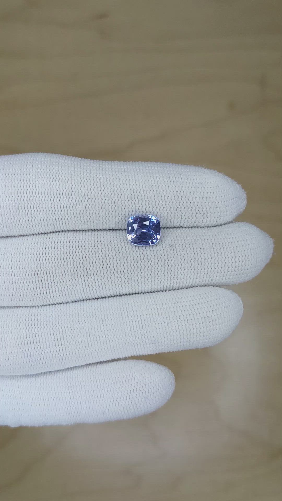 2.57 Ct. Blue Sapphire from Ceylon (Sri Lanka) Size Video