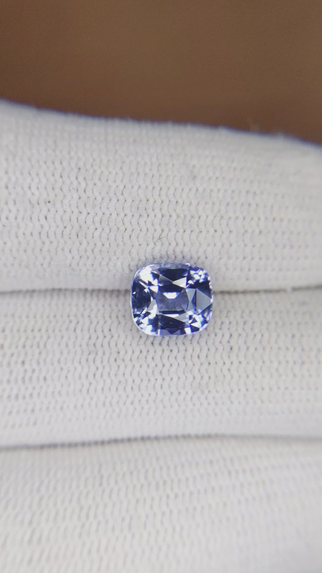 2.57 Ct. Blue Sapphire from Ceylon (Sri Lanka) Size Video