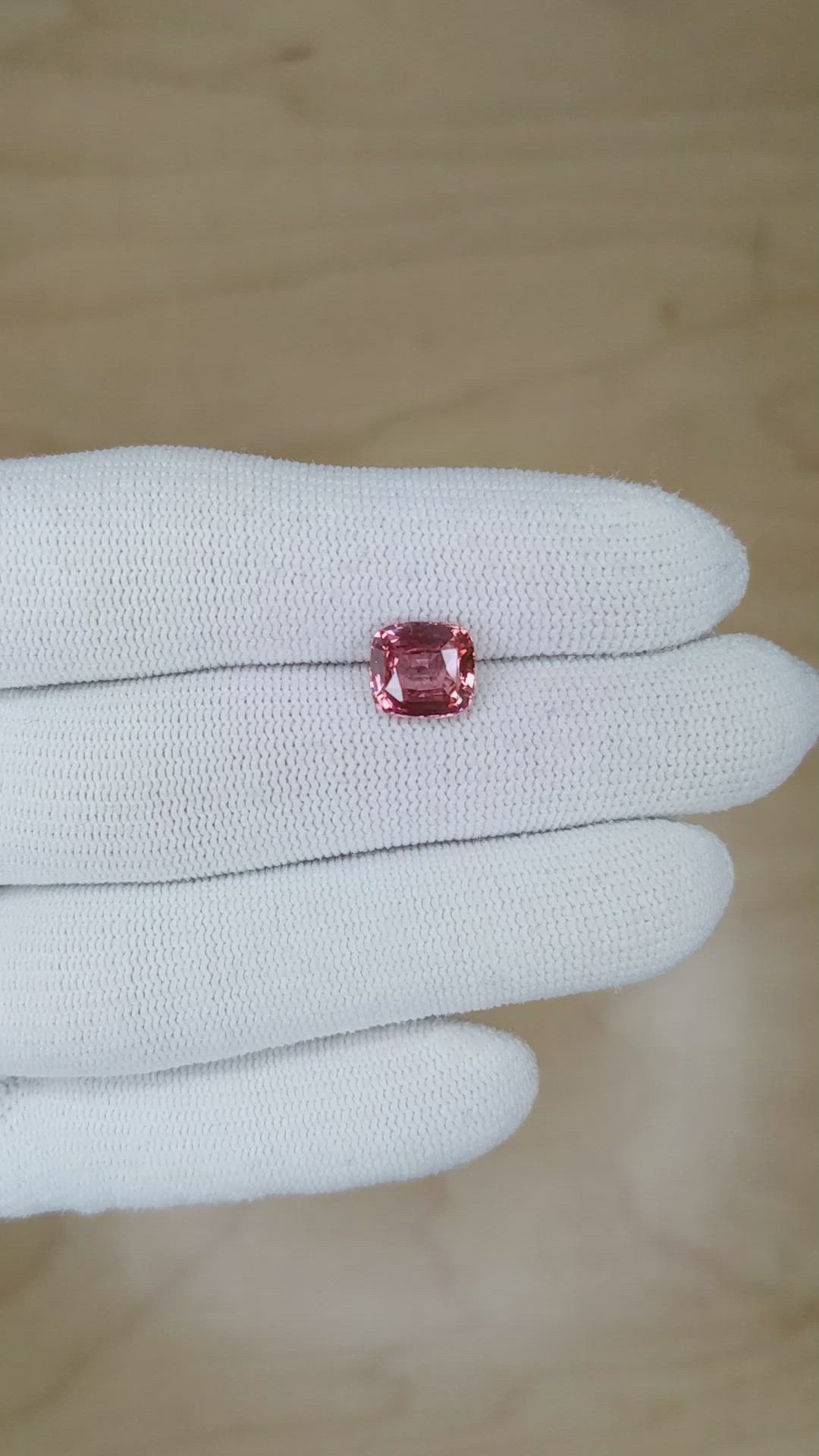 3.03 Ct. Padparadscha Sapphire from Madagascar Size Video