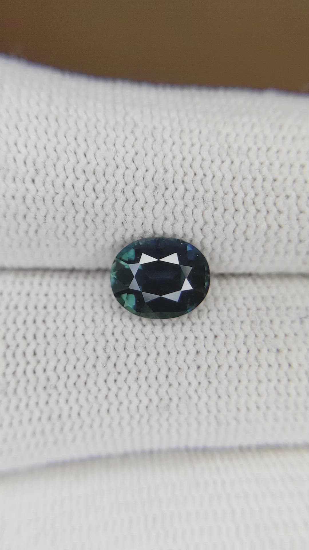 2.05 Ct. Greenish Blue Sapphire from Ceylon (Sri Lanka) Size Video