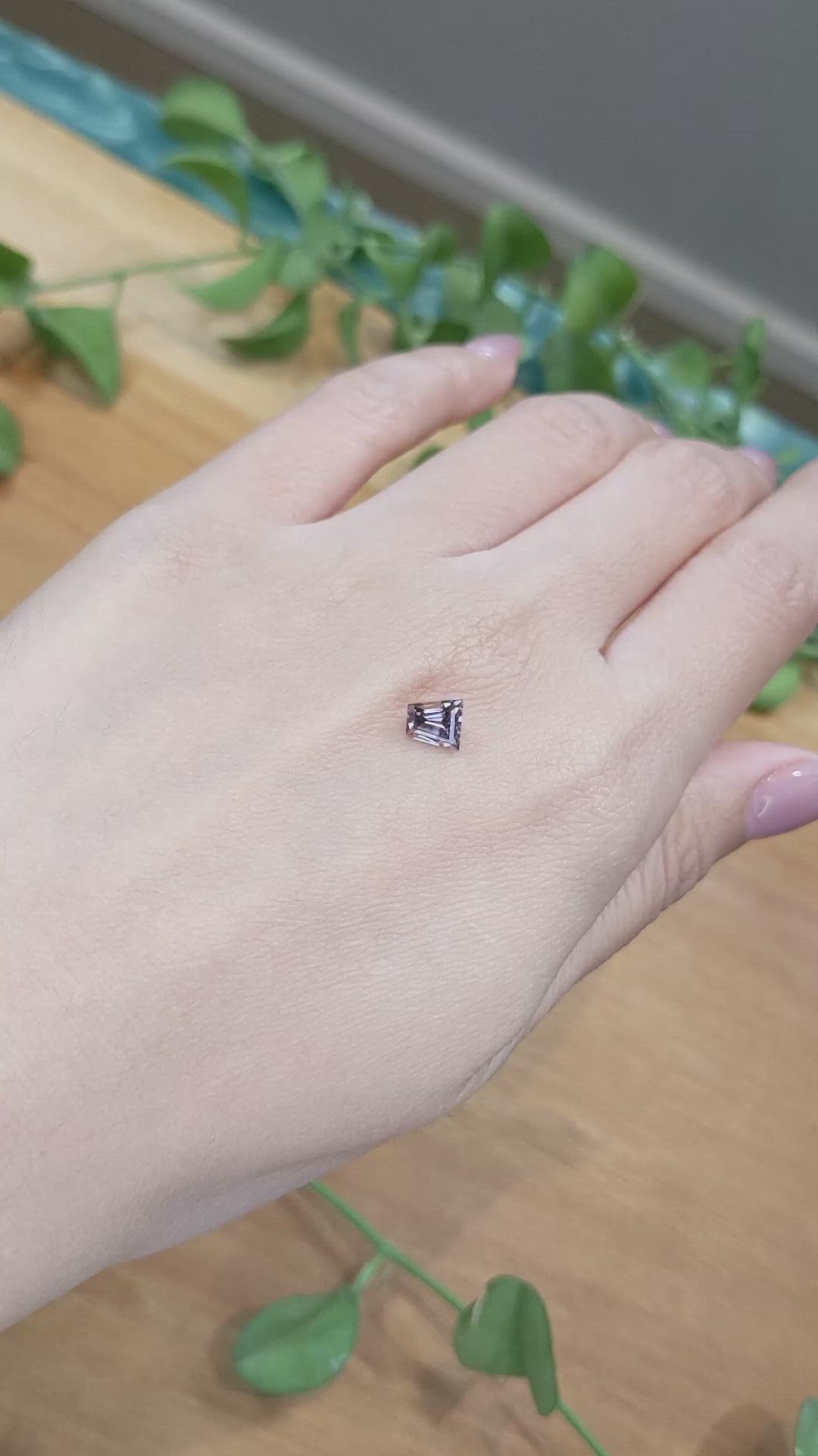 0.94 Ct. Purplish Pink Sapphire from Montana Size Video