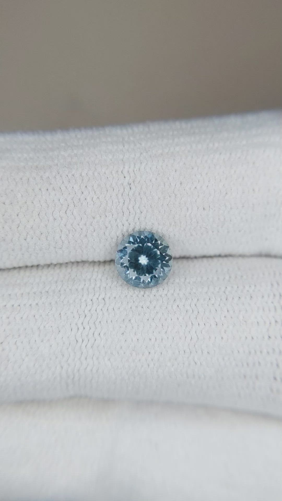 1.03 Ct. Greyish Blue Sapphire from Montana Size Video