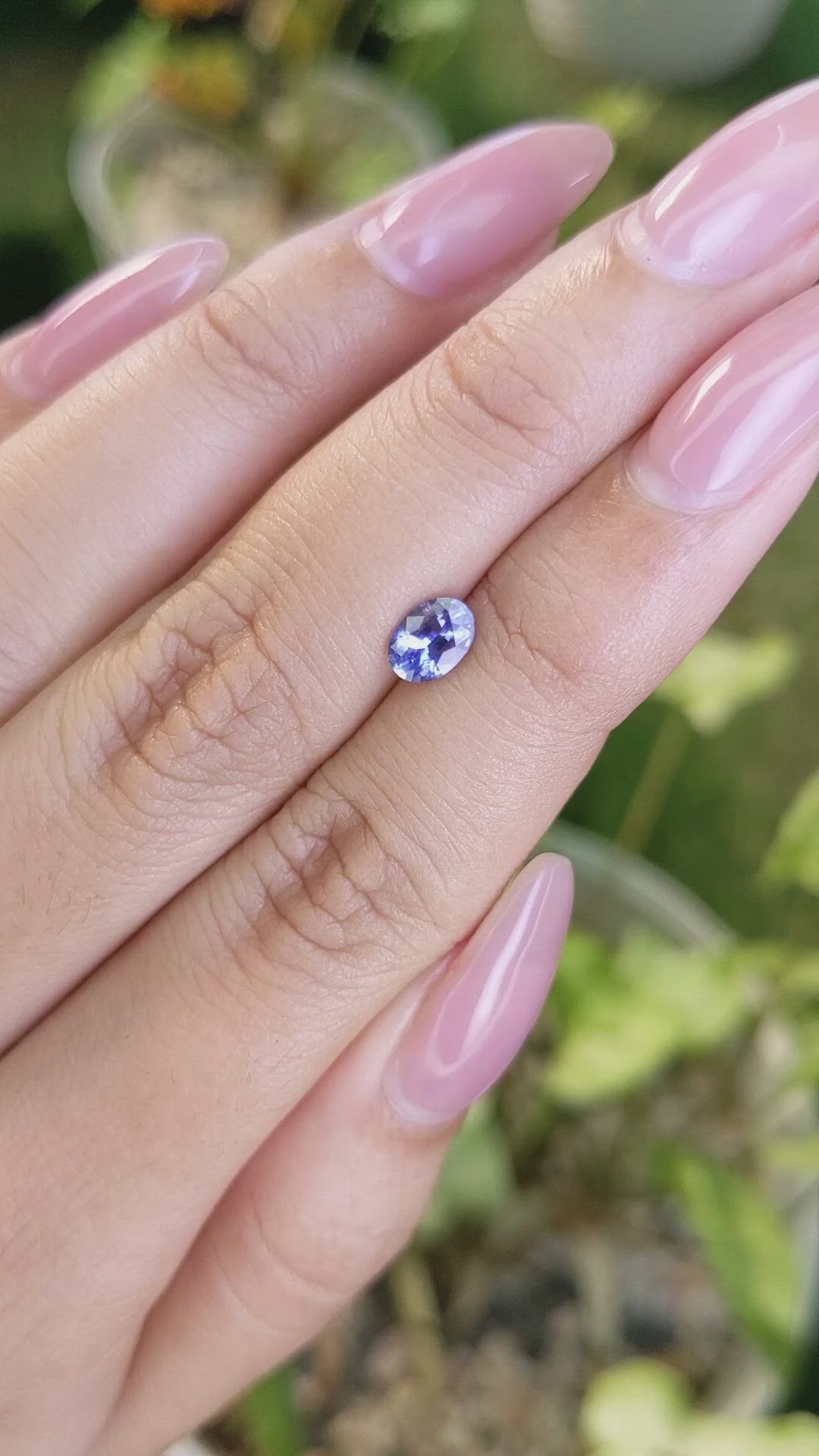 0.67 Ct. Blue Sapphire from Ceylon (Sri Lanka) Size Video