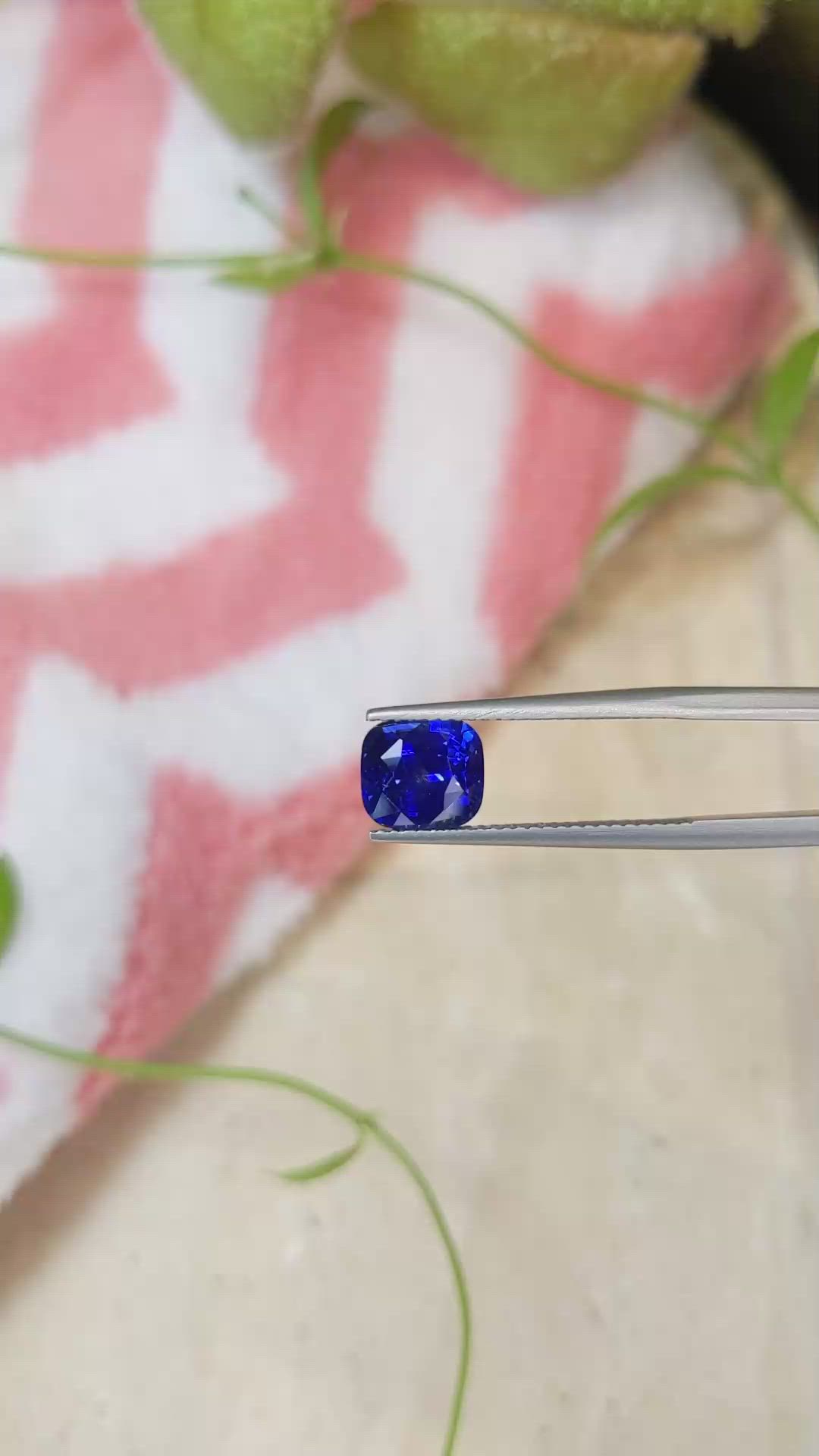 3.01 Ct. Blue Sapphire from Ceylon (Sri Lanka) Size Video