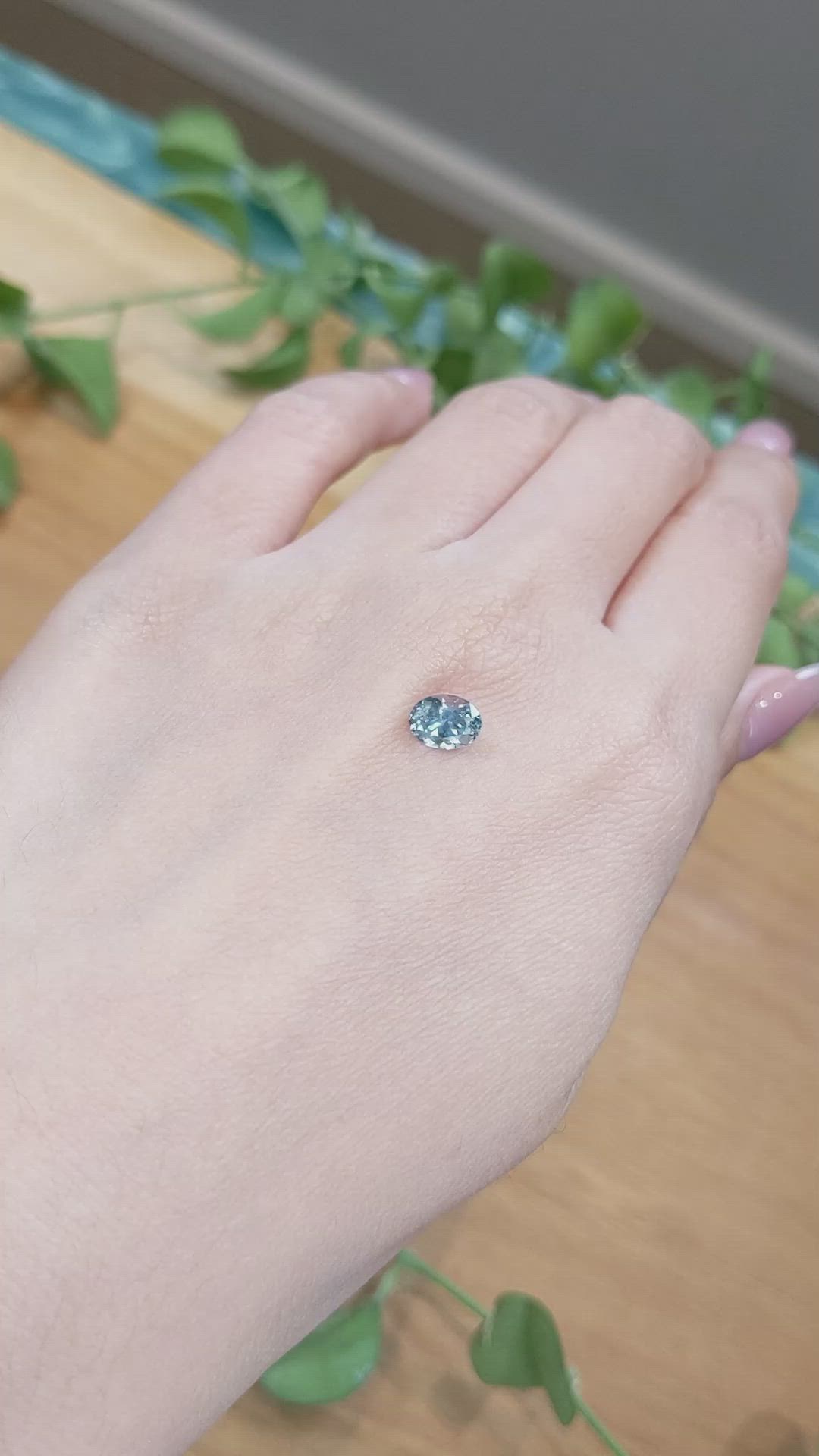 1.13 Ct. Blue Sapphire from Montana Size Video