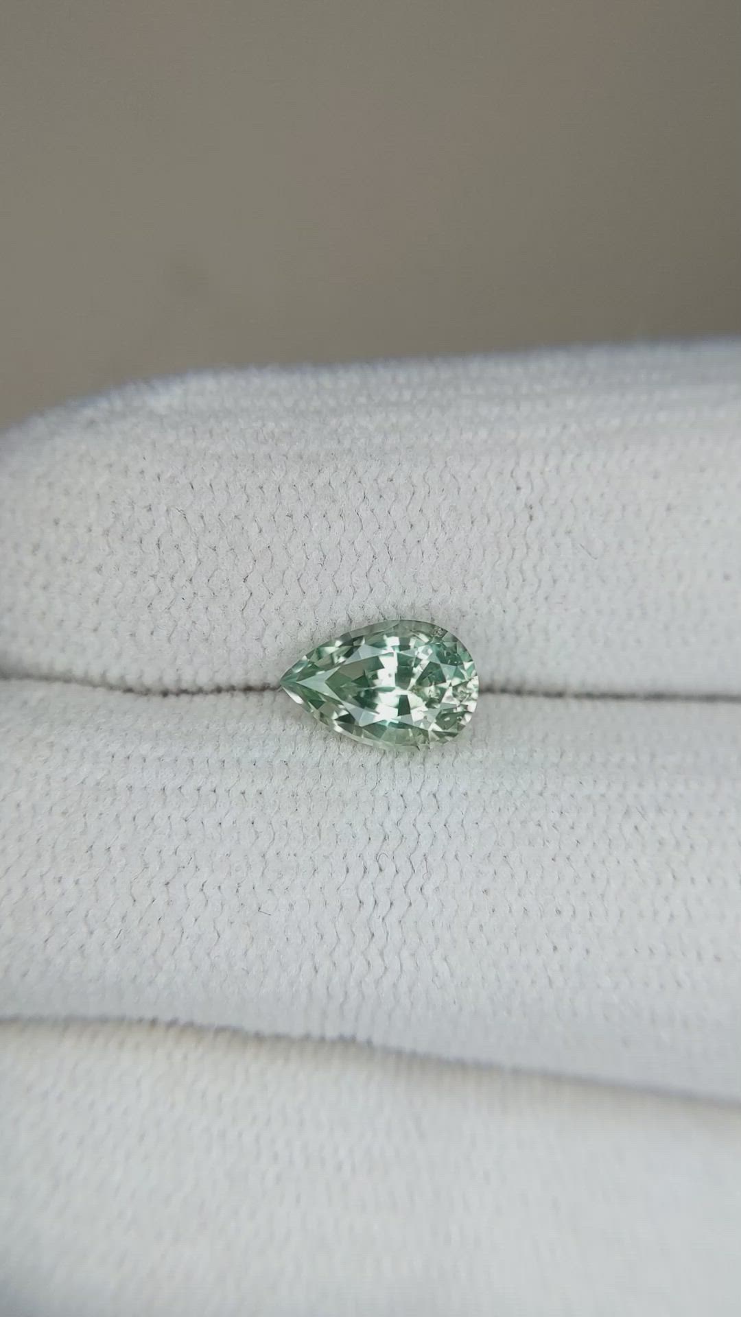 1.15 Ct. Green Sapphire from Montana Size Video