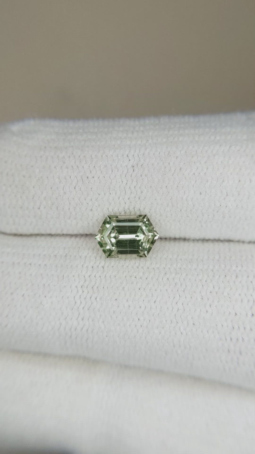 1.15 Ct. Green Sapphire from Montana Size Video