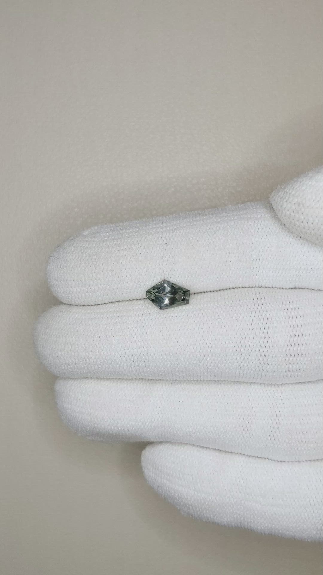 1.15 Ct. Green Sapphire from Montana Size Video