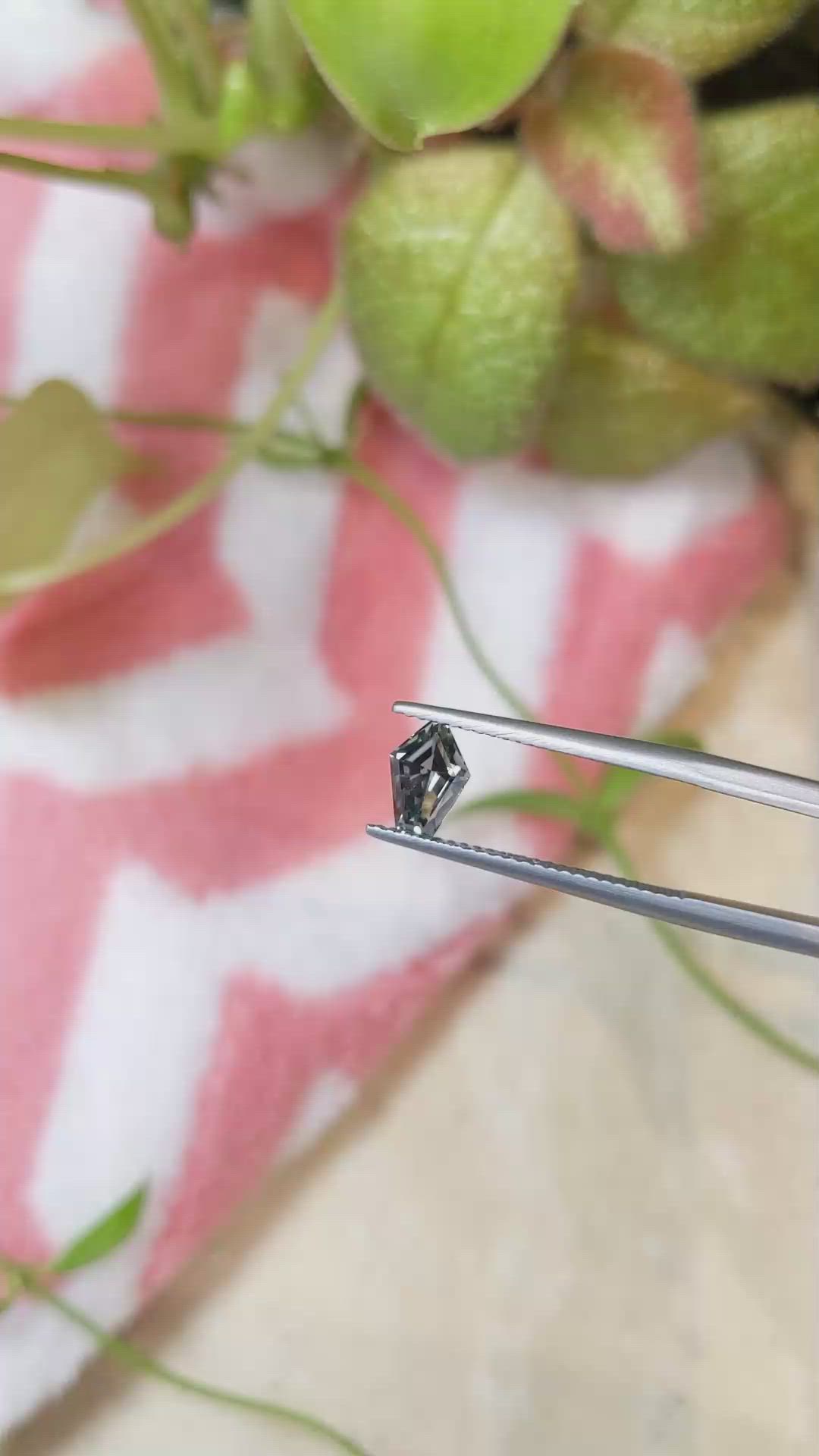 1.15 Ct. Green Sapphire from Montana Size Video