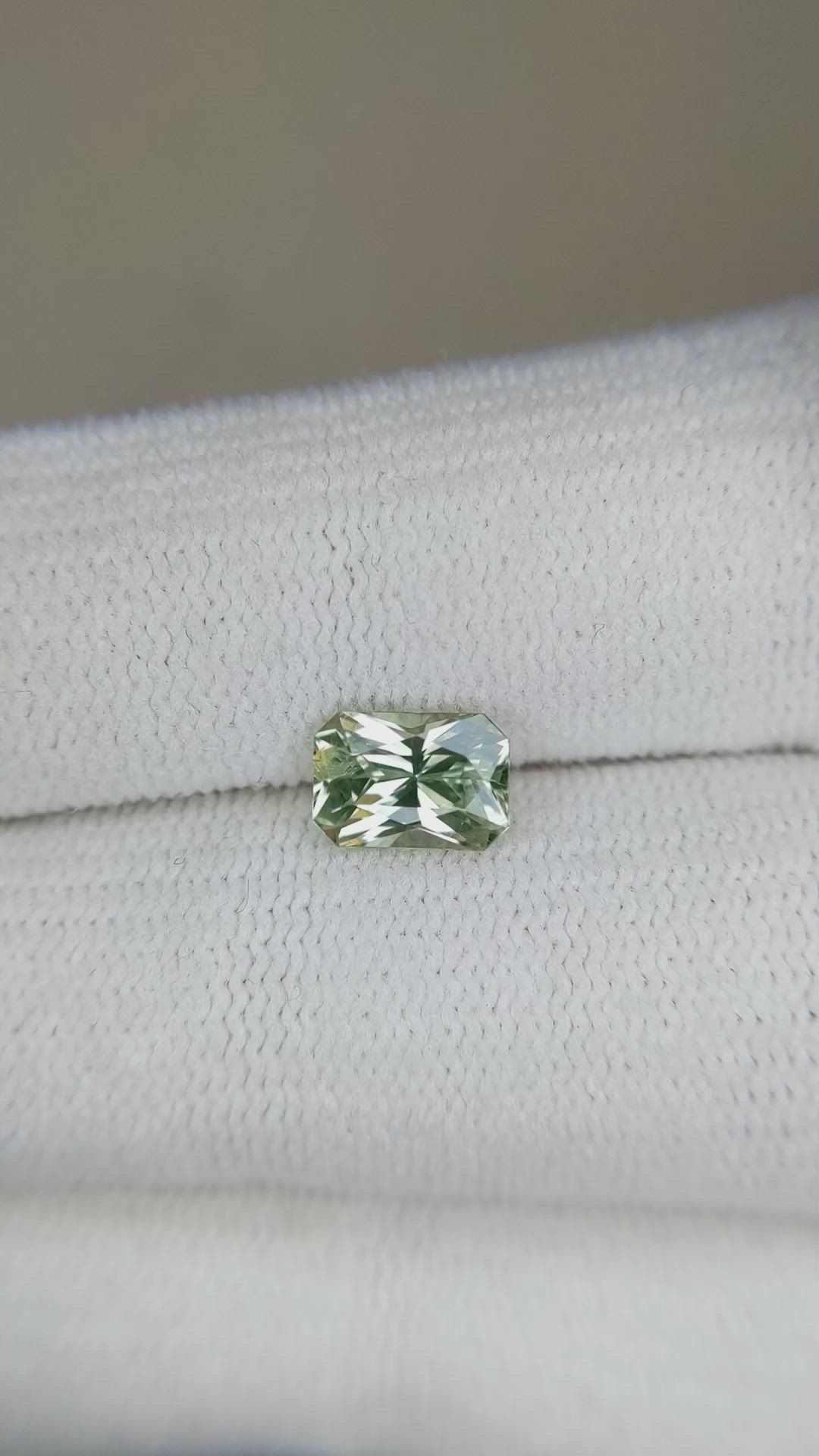 1.16 Ct. Green Sapphire from Montana Size Video