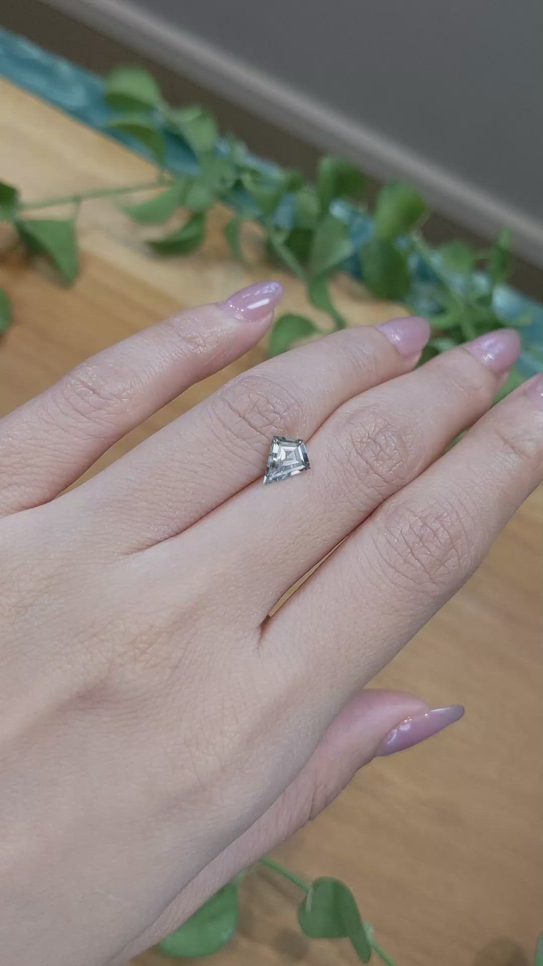 1.17 Ct. Green Sapphire from Montana Size Video