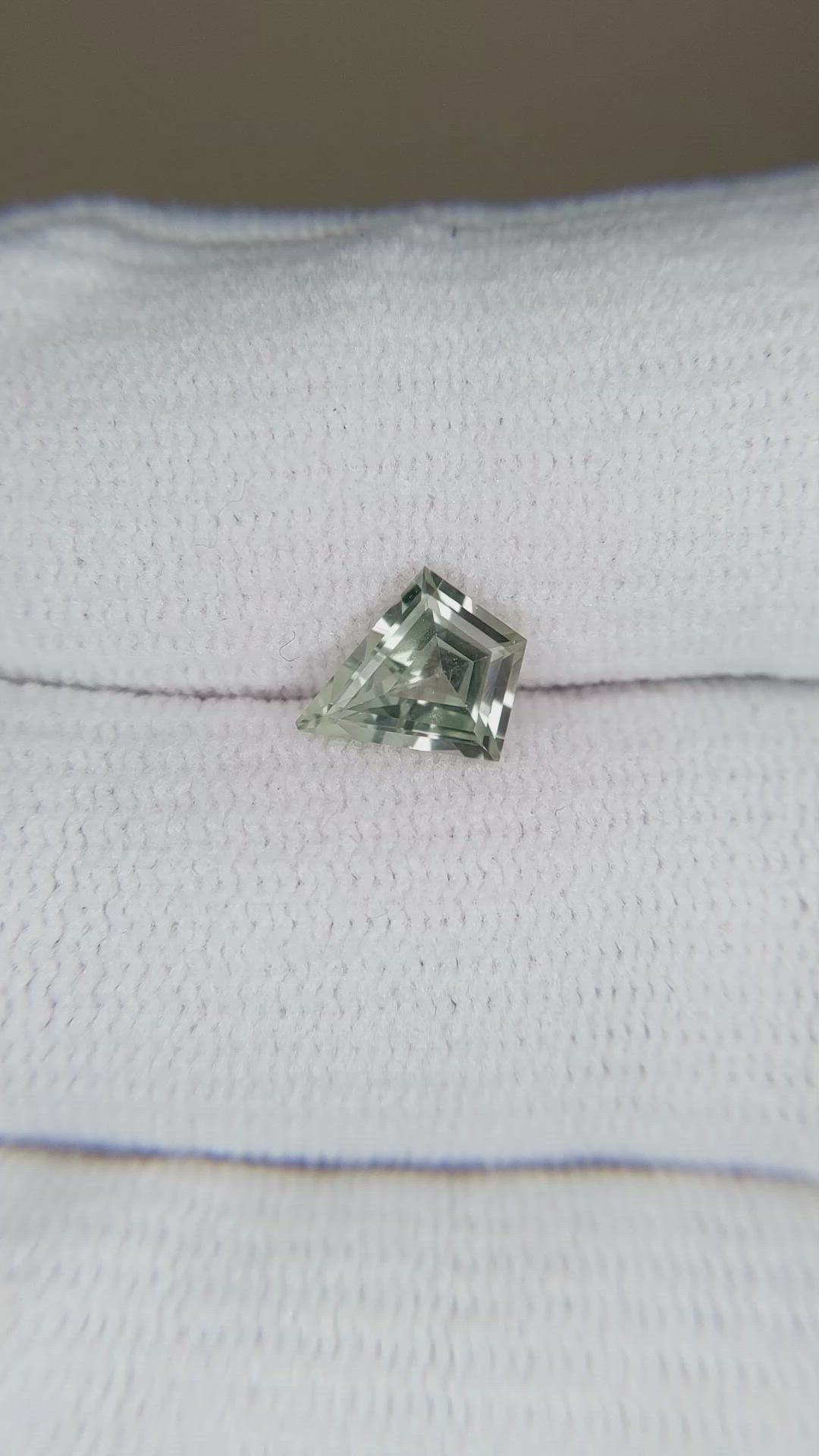 1.17 Ct. Green Sapphire from Montana Size Video