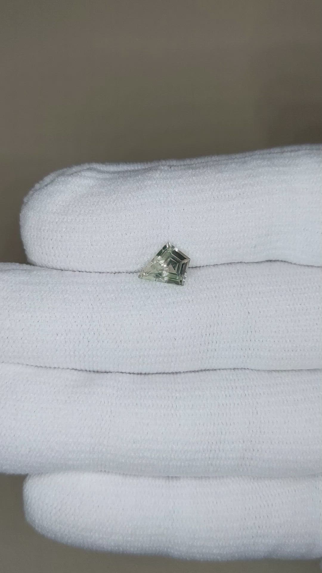 1.17 Ct. Green Sapphire from Montana Size Video