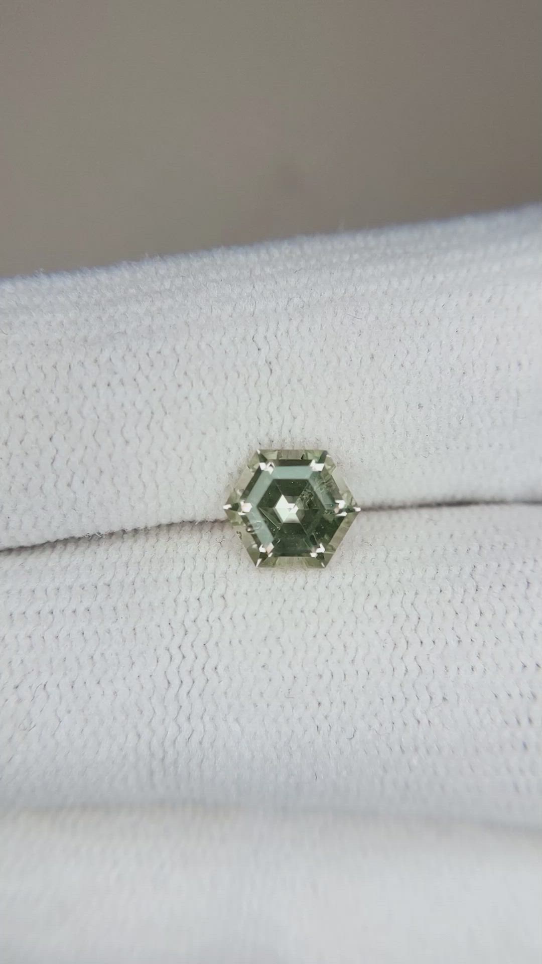 1.23 Ct. Green Sapphire from Montana Size Video
