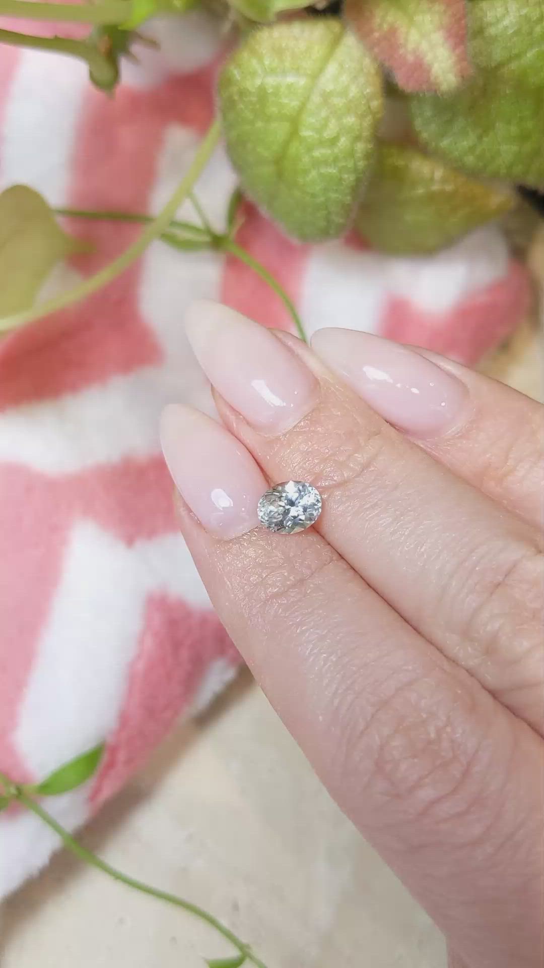 1.23 Ct. Blue Sapphire from Montana Size Video