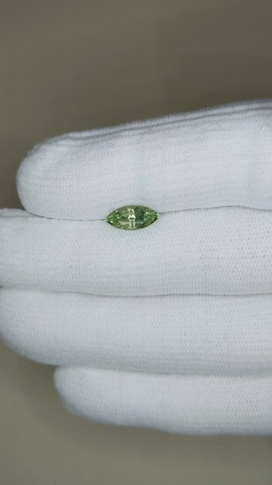 1.23 Ct. Green Sapphire from Montana Size Video