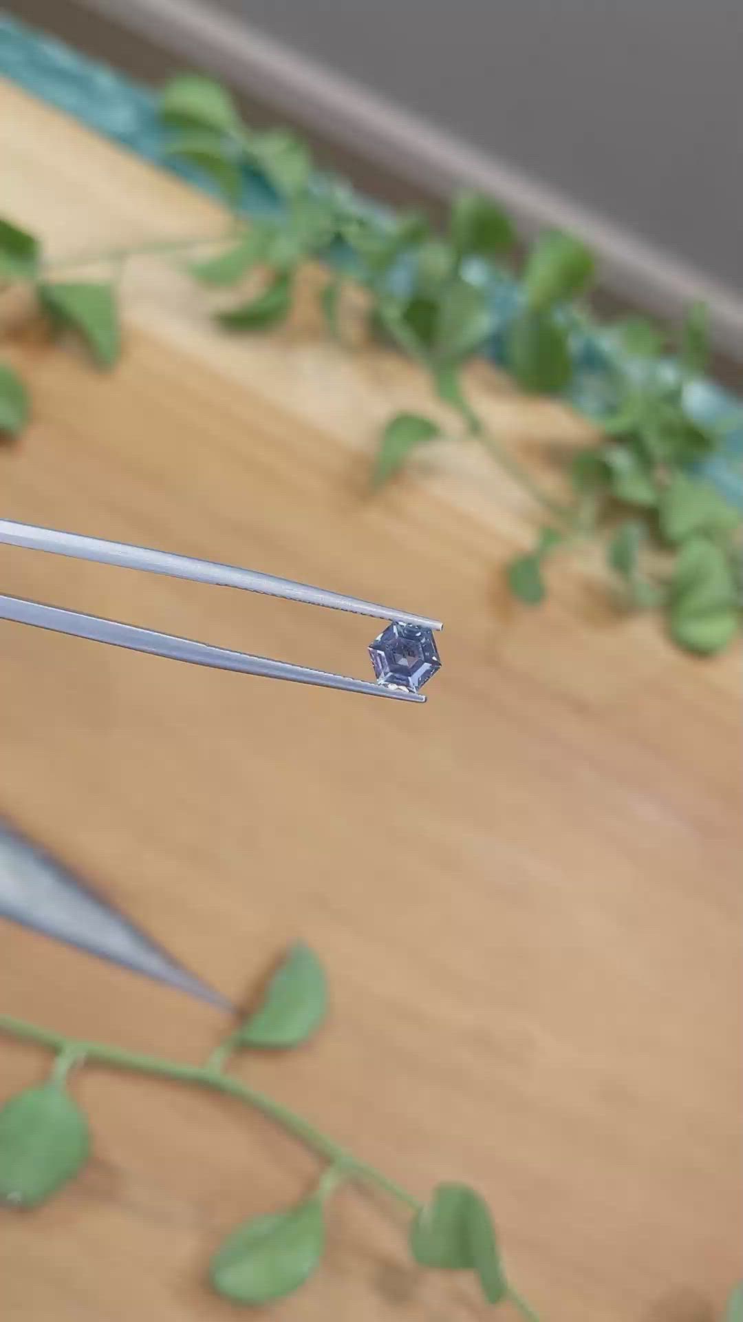 1.27 Ct. Greenish Blue Sapphire from Montana Size Video