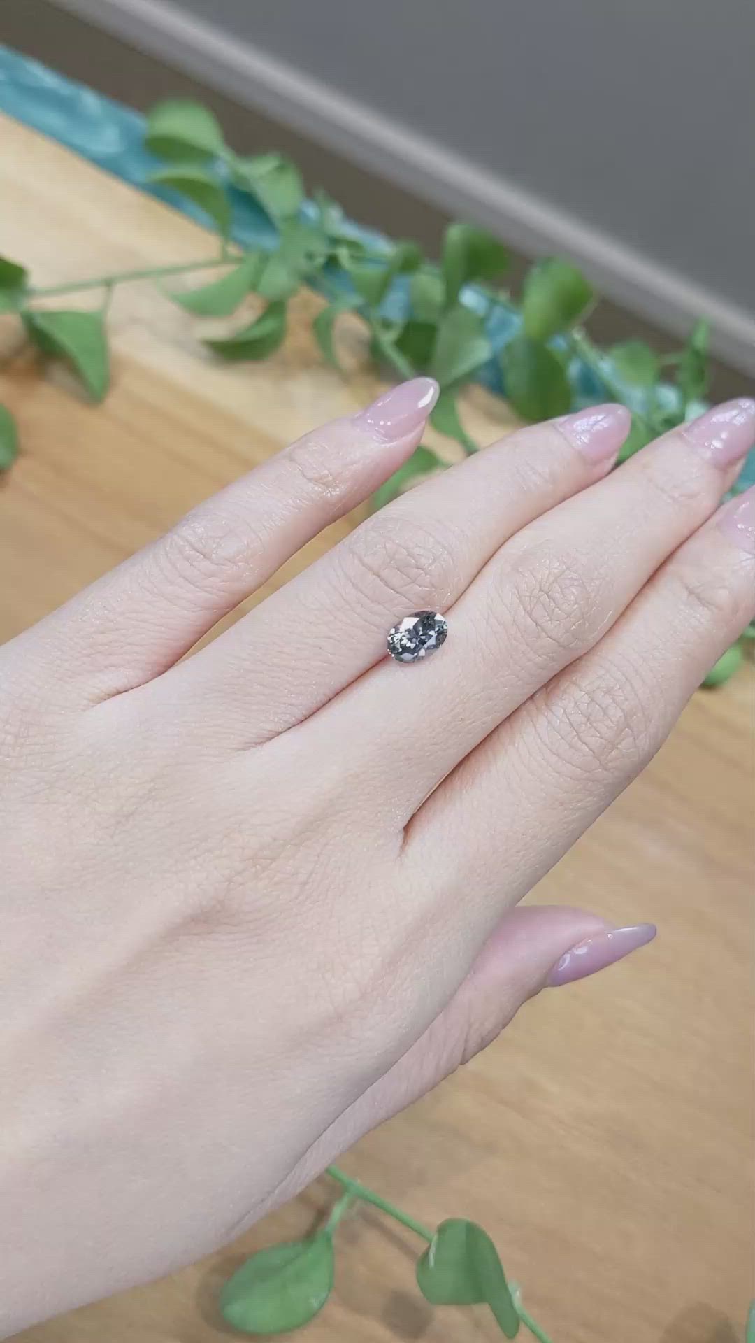 1.30 Ct. Purple Sapphire from Montana Size Video