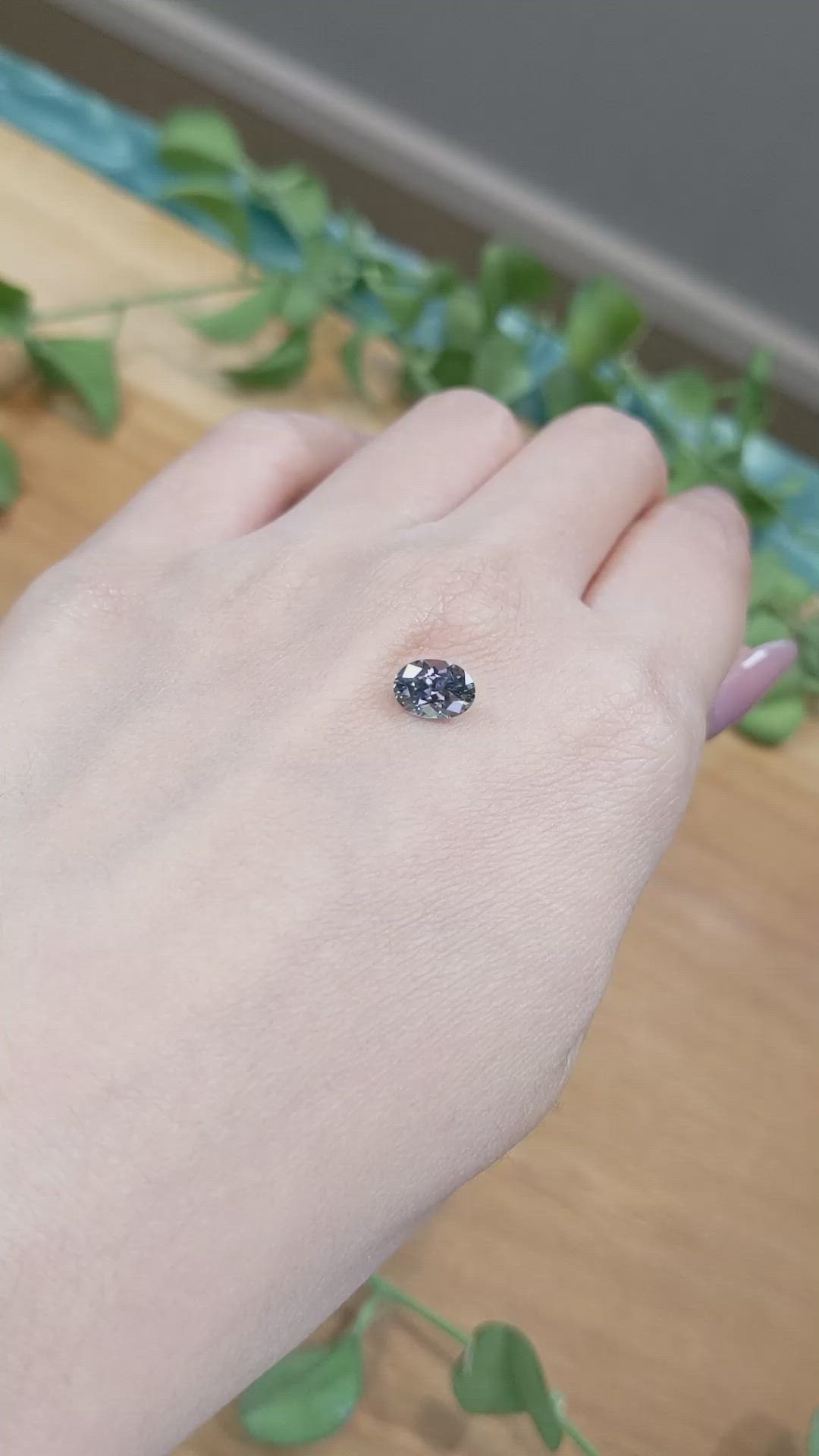 1.30 Ct. Purple Sapphire from Montana Size Video