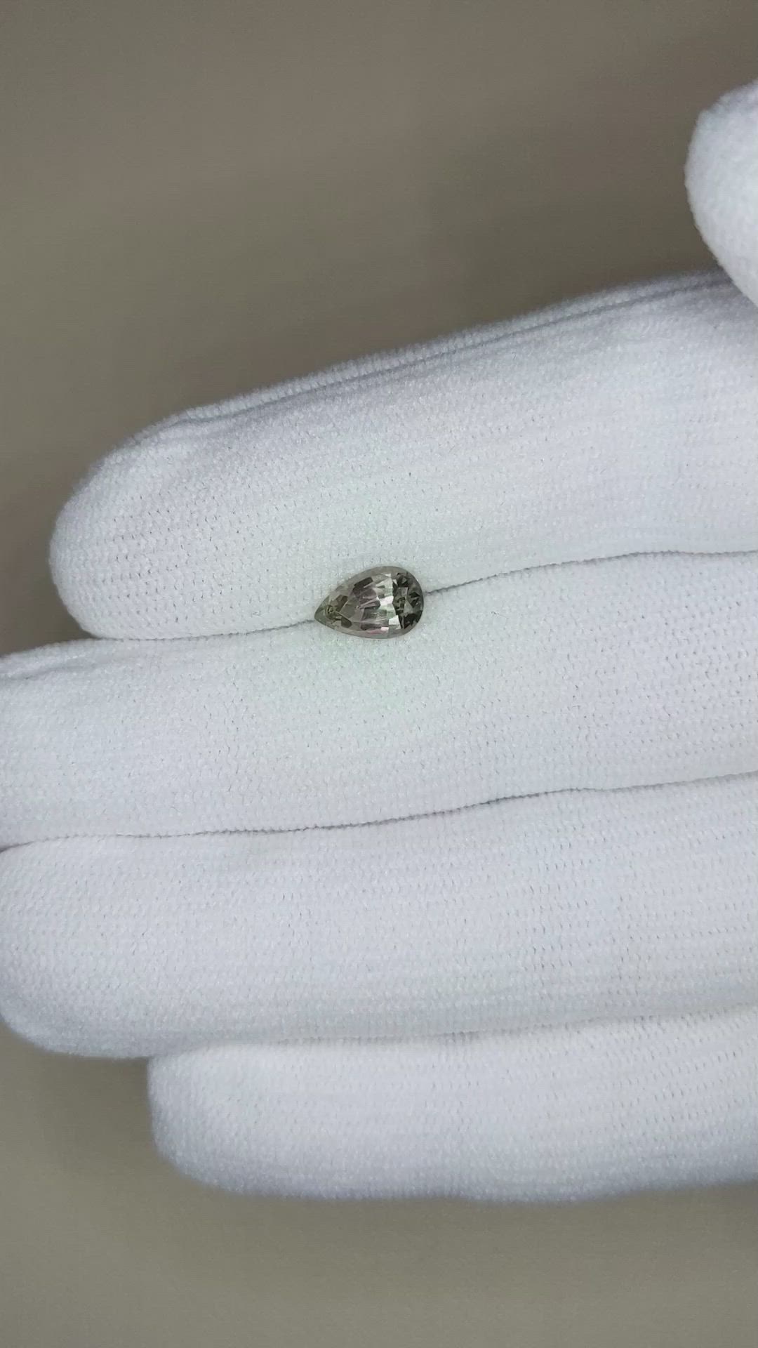 1.30 Ct. Green Sapphire from Montana Size Video