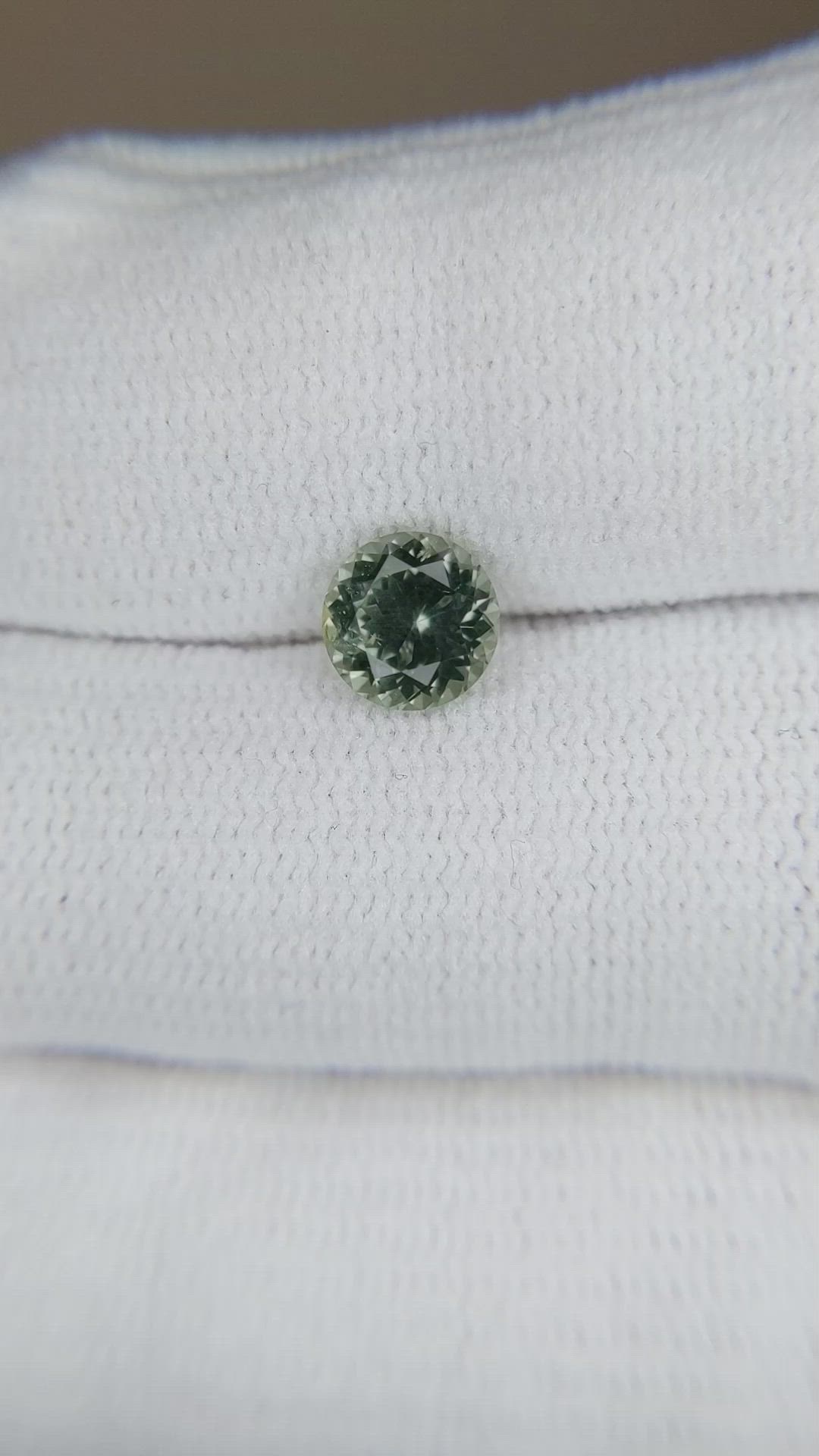 1.32 Ct. Green Sapphire from Montana Size Video