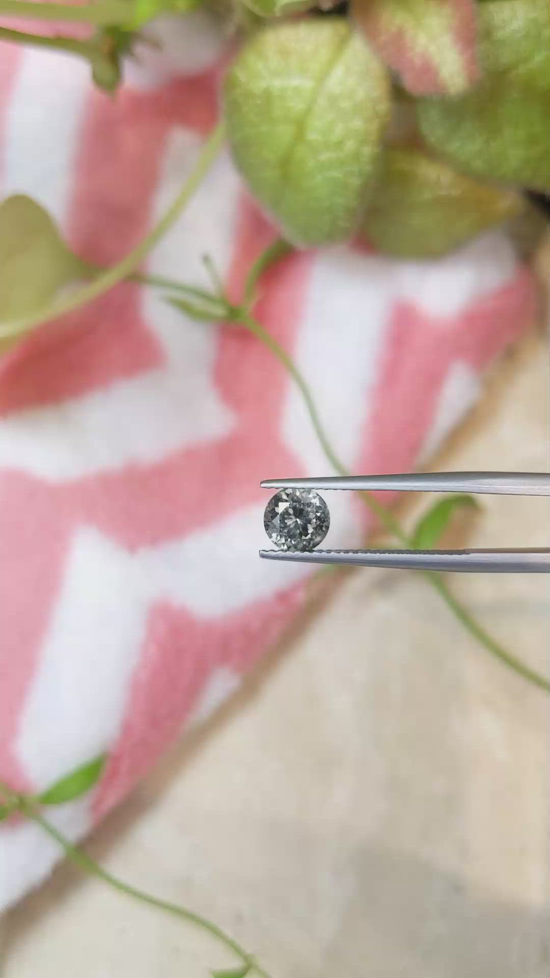 1.32 Ct. Green Sapphire from Montana Size Video