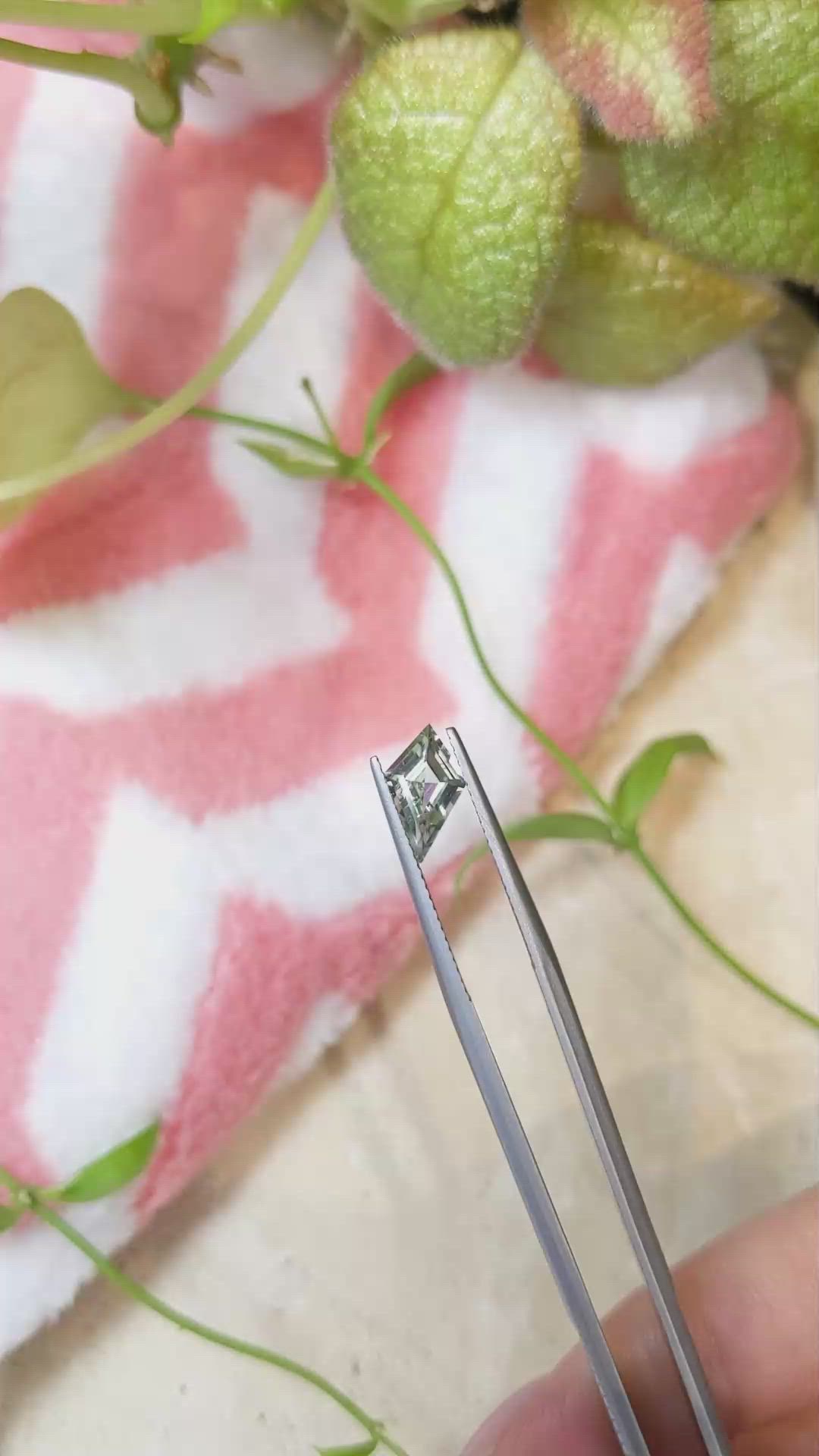 1.32 Ct. Yellowish Green Sapphire from Montana Size Video