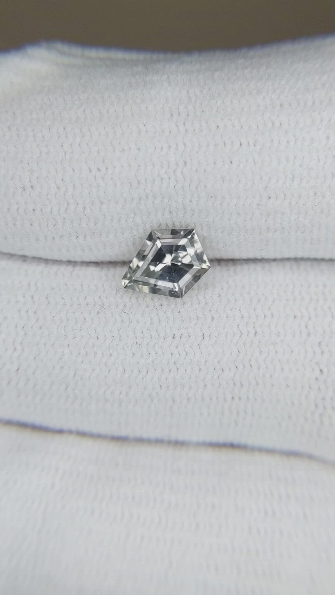 1.44 Ct. Grey Sapphire from Montana Size Video