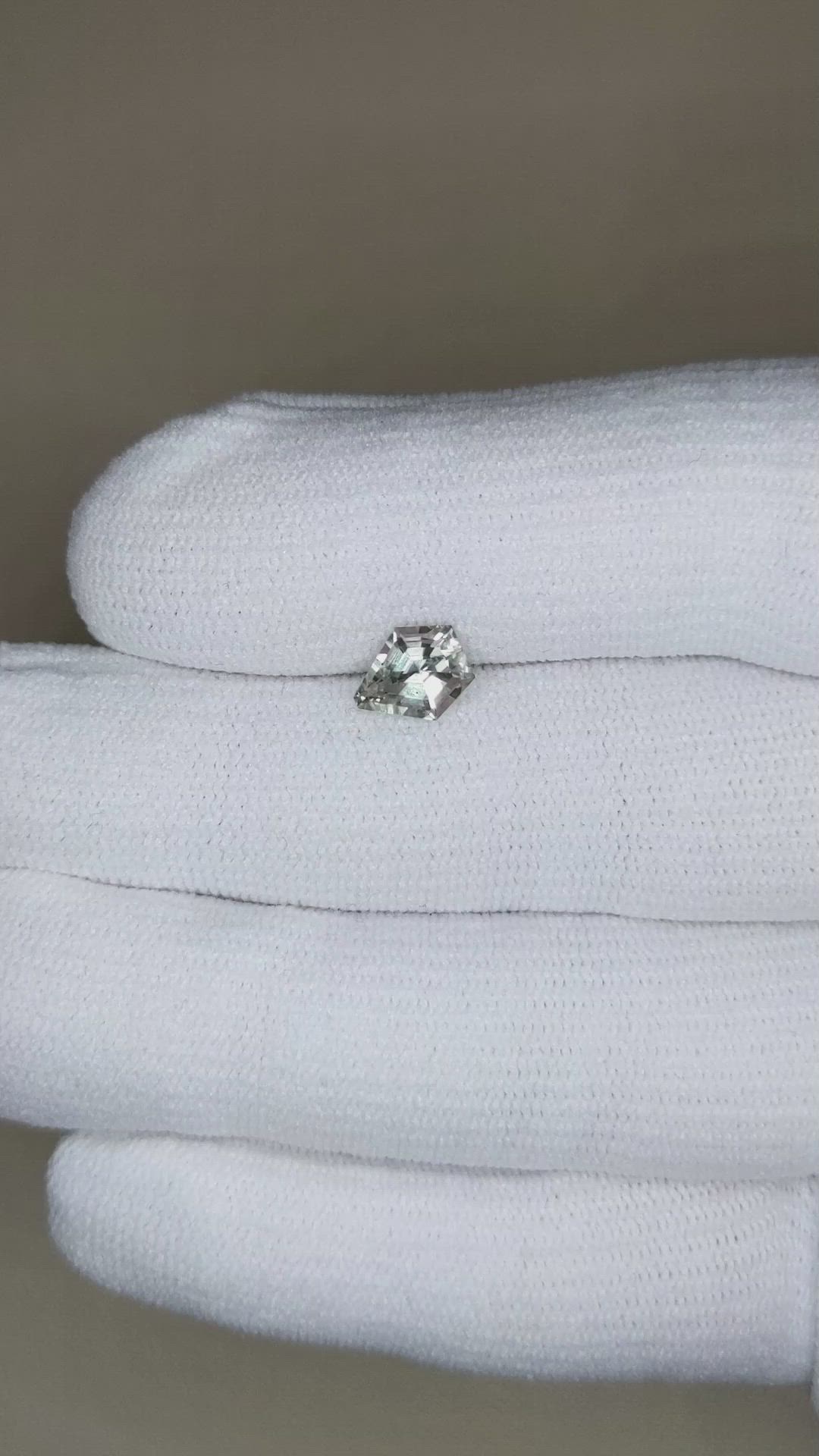 1.44 Ct. Grey Sapphire from Montana Size Video